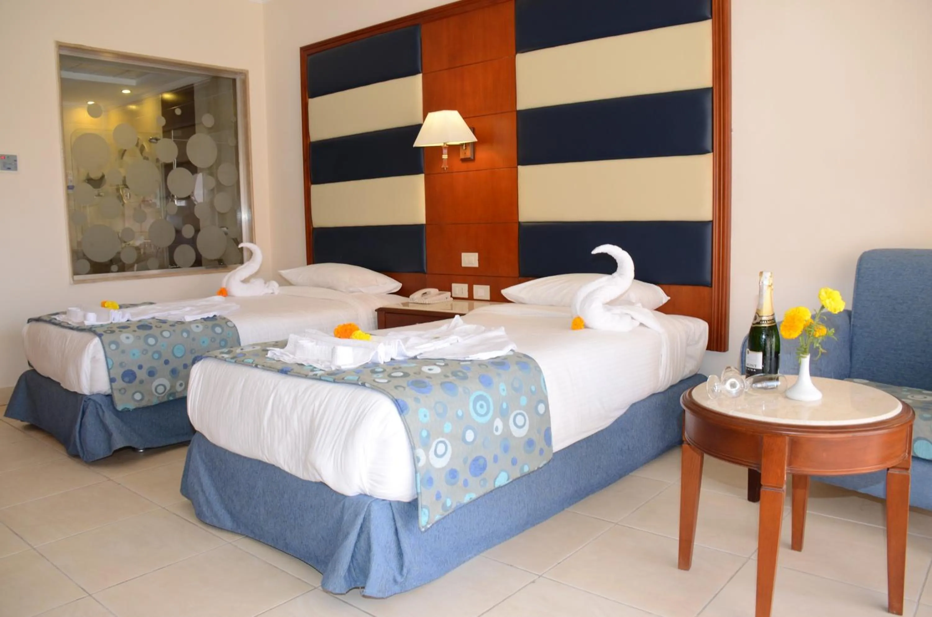 Photo of the whole room, Bed in Rehana Sharm Resort - Aquapark & Spa - Couples and Family Only -Premium Ultra All-Inclusive 24H