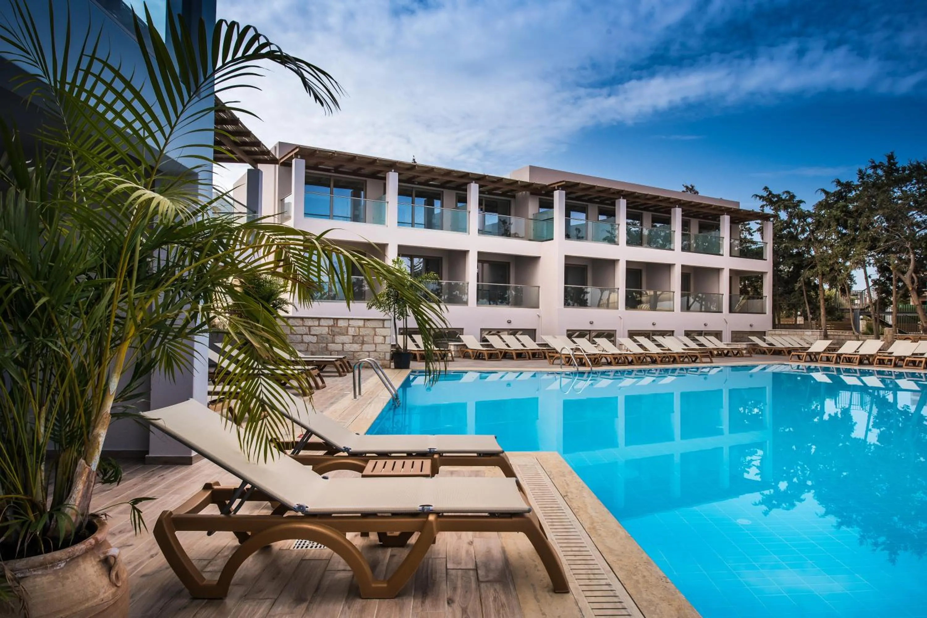 Balcony/Terrace in Gouves Waterpark Holiday Resort