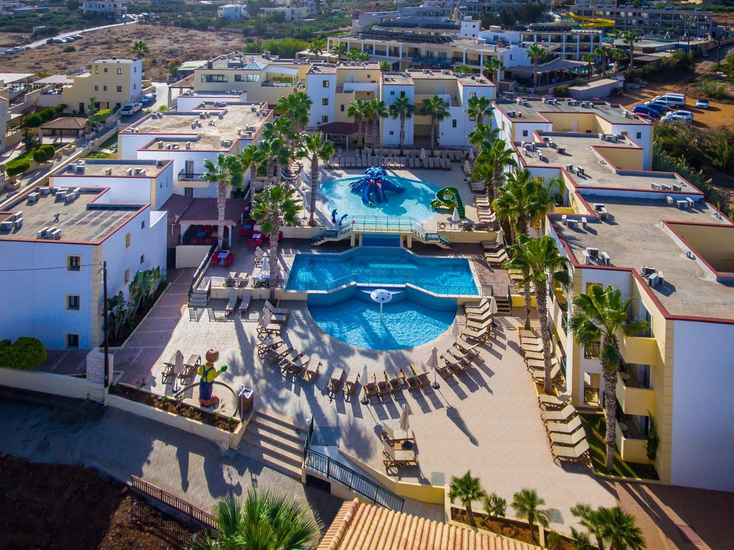 Bird's eye view in Gouves Waterpark Holiday Resort