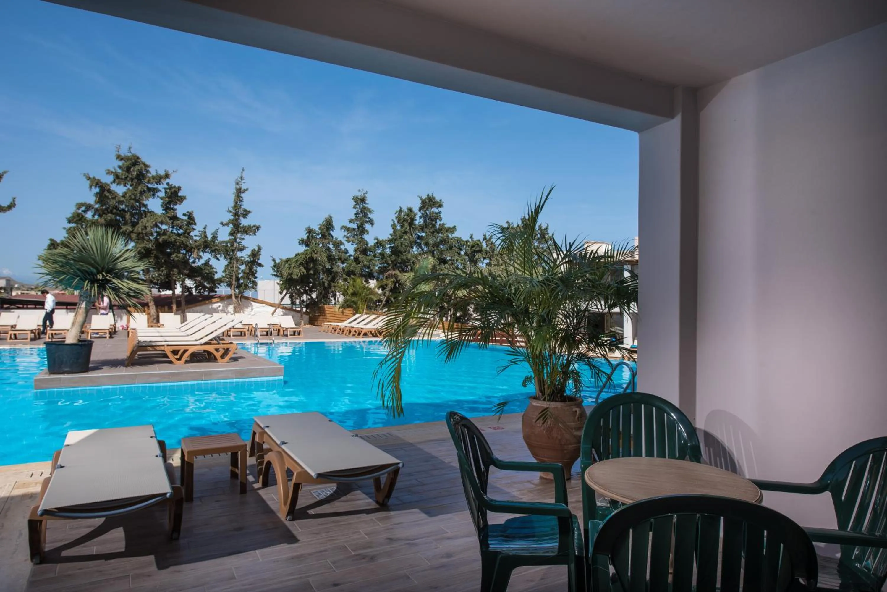 Balcony/Terrace in Gouves Waterpark Holiday Resort