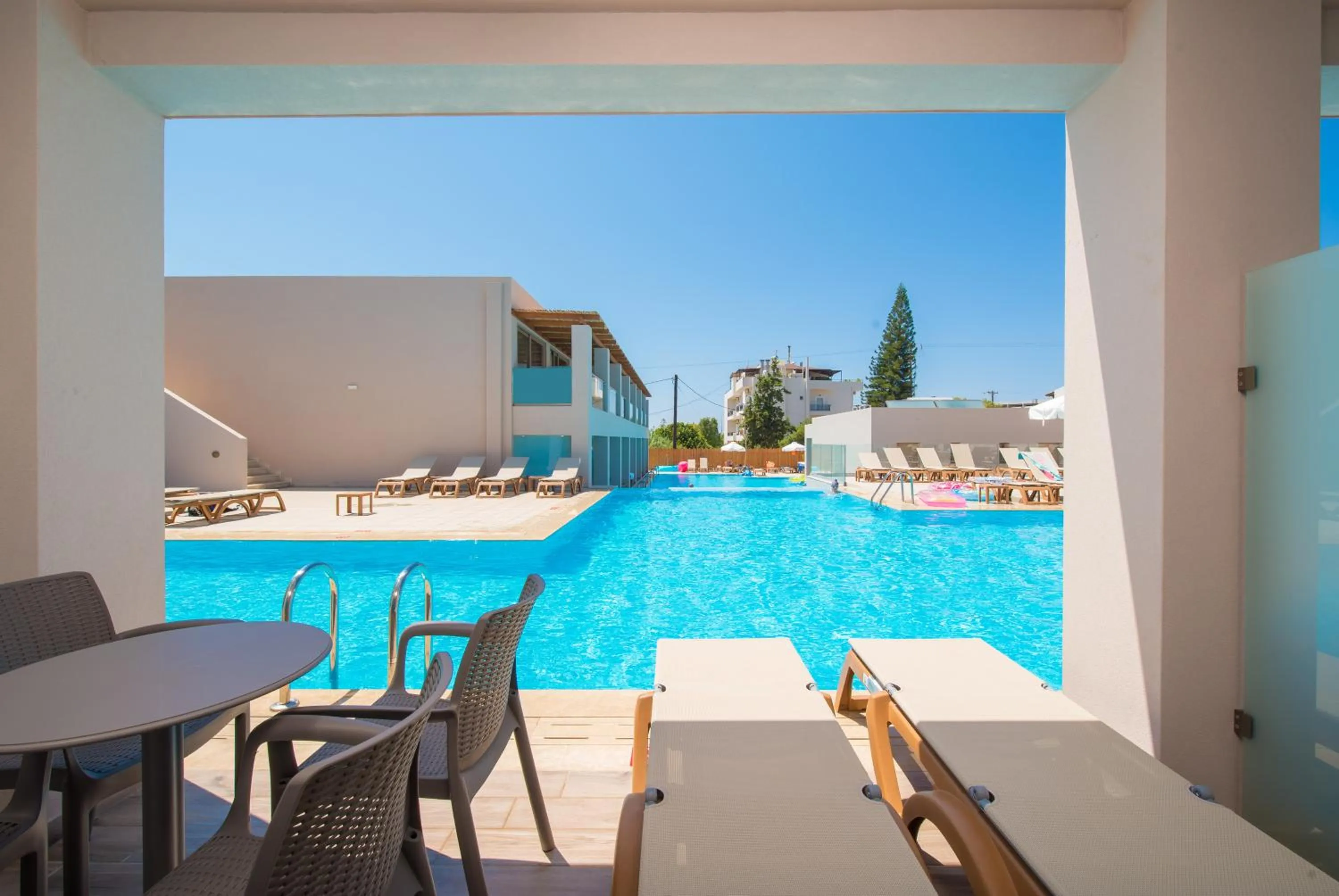 Balcony/Terrace in Gouves Waterpark Holiday Resort