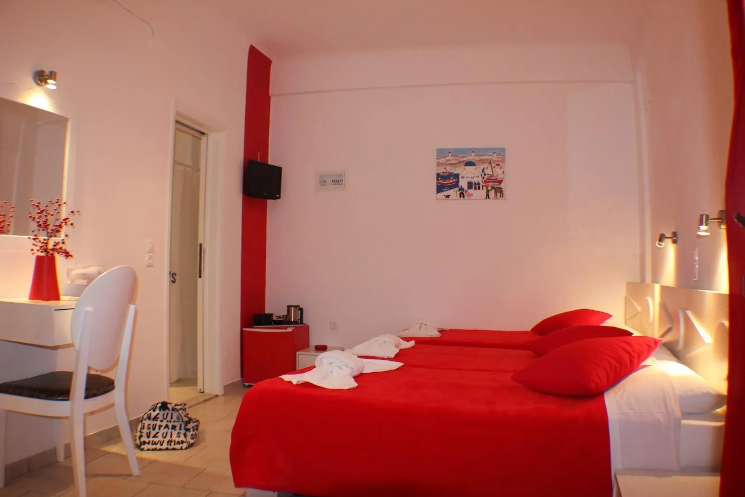 Bed in Orpheas Rooms