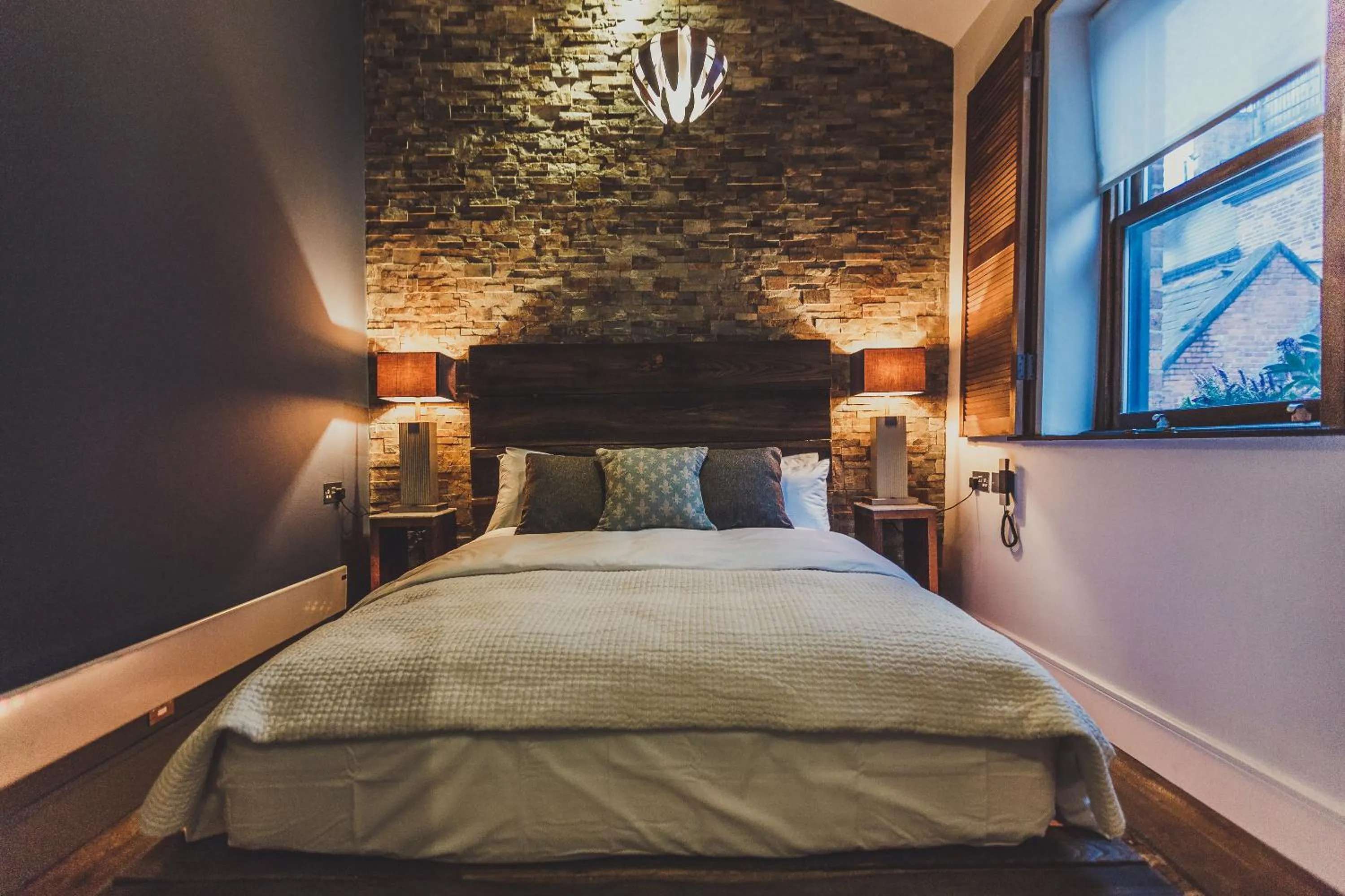 Bed in The Cow Hollow Hotel