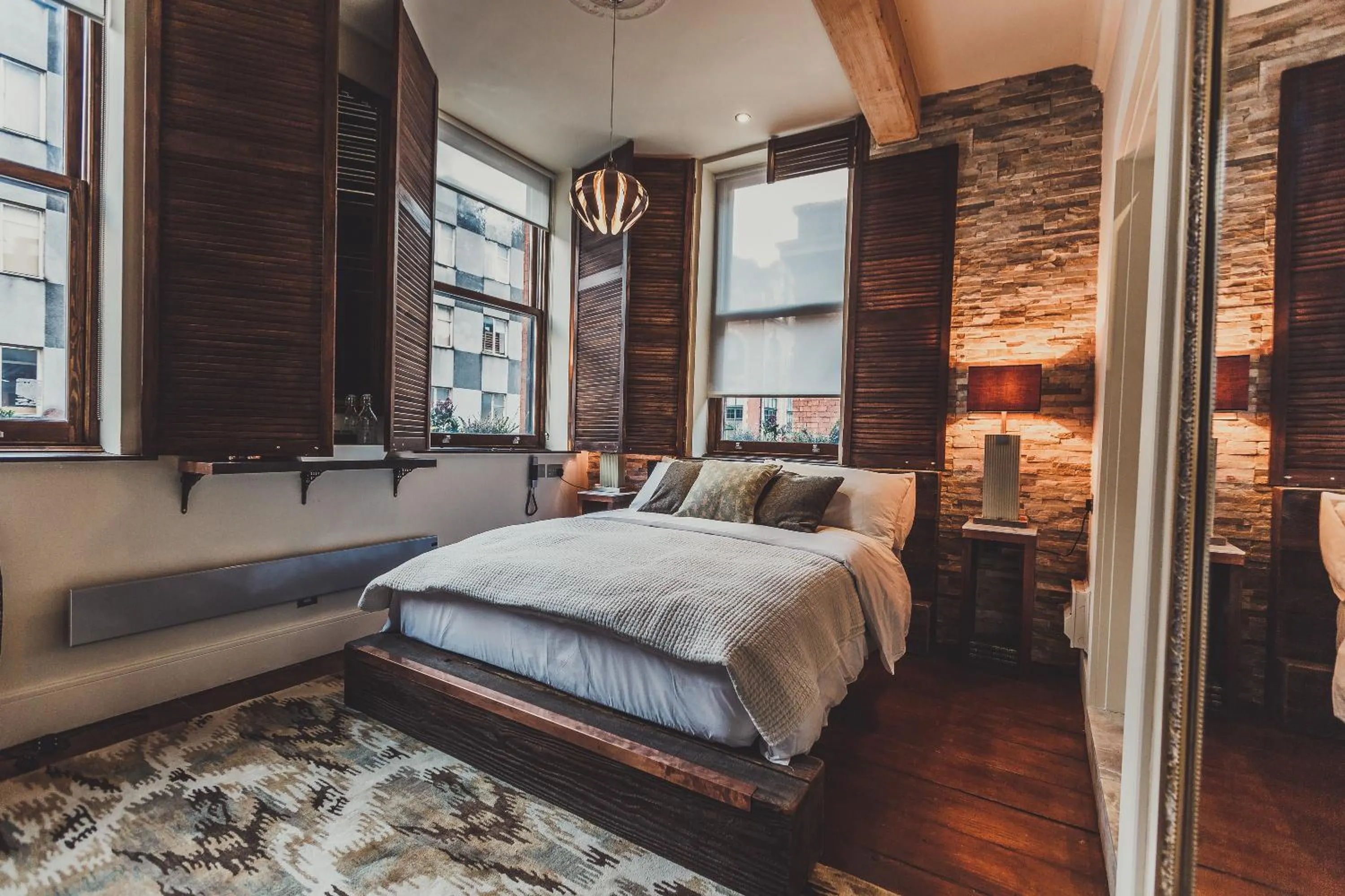 Bed in The Cow Hollow Hotel