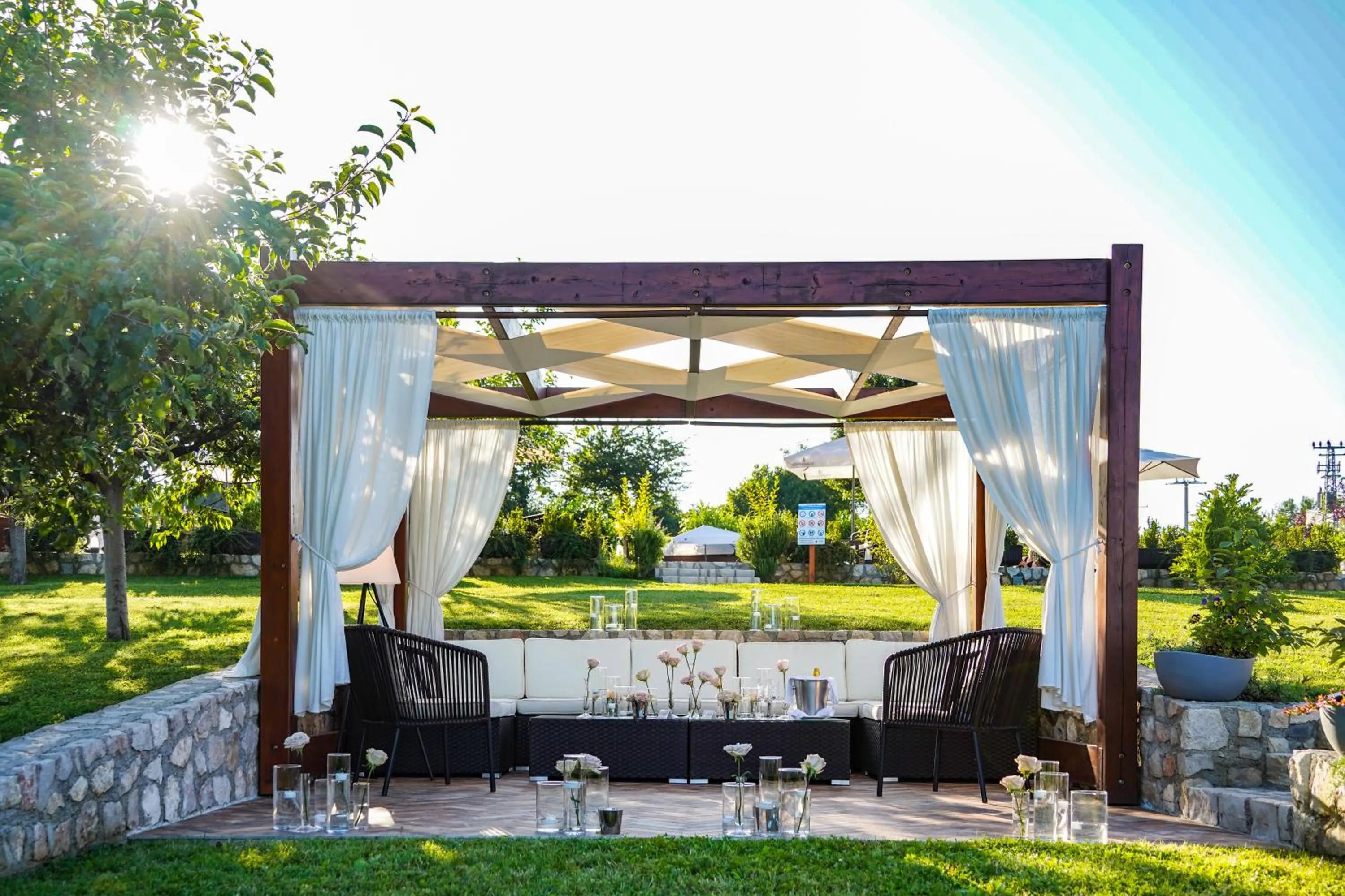 Patio in Hotel Degenija