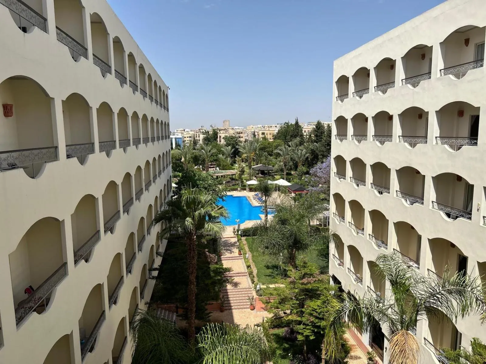 Pool view in Zalagh Parc Palace