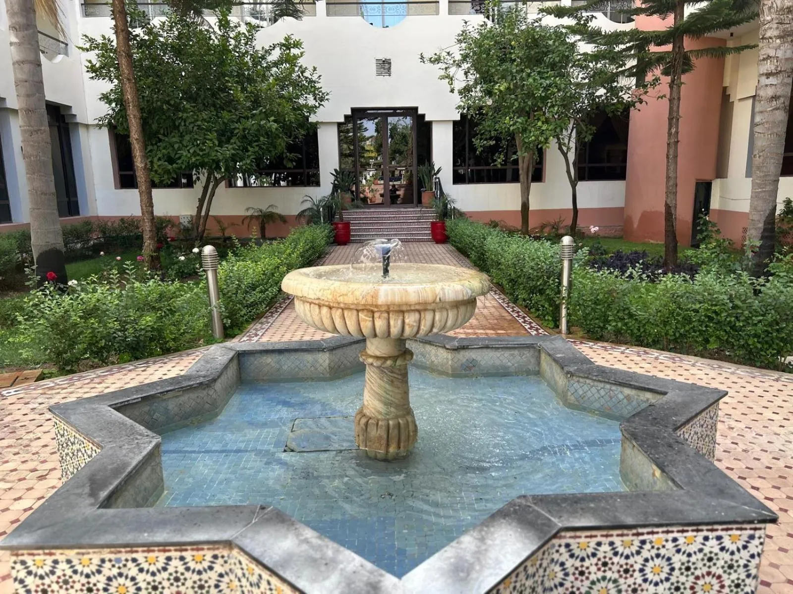 Garden view in Zalagh Parc Palace