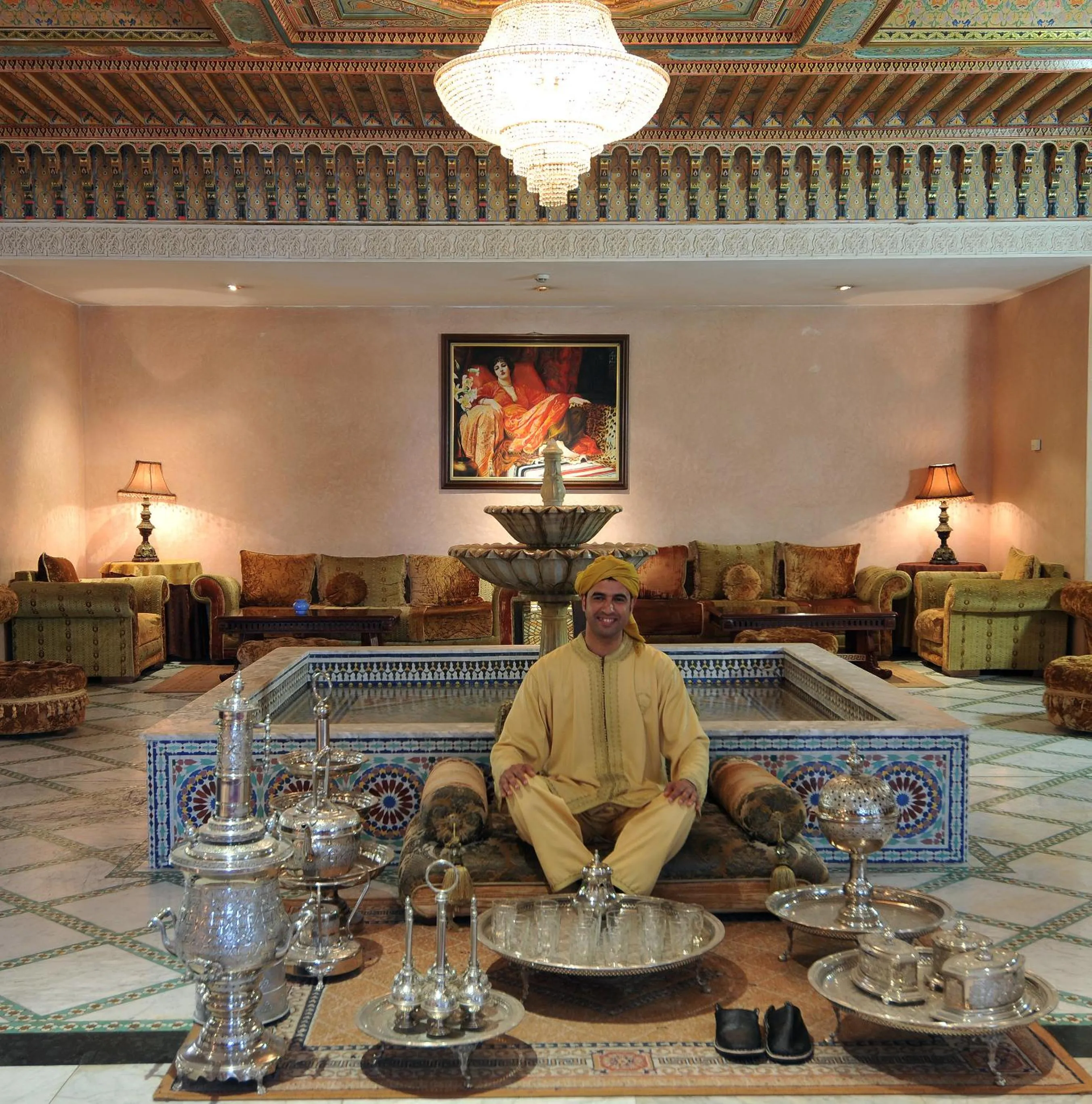 Communal lounge/ TV room in Zalagh Parc Palace