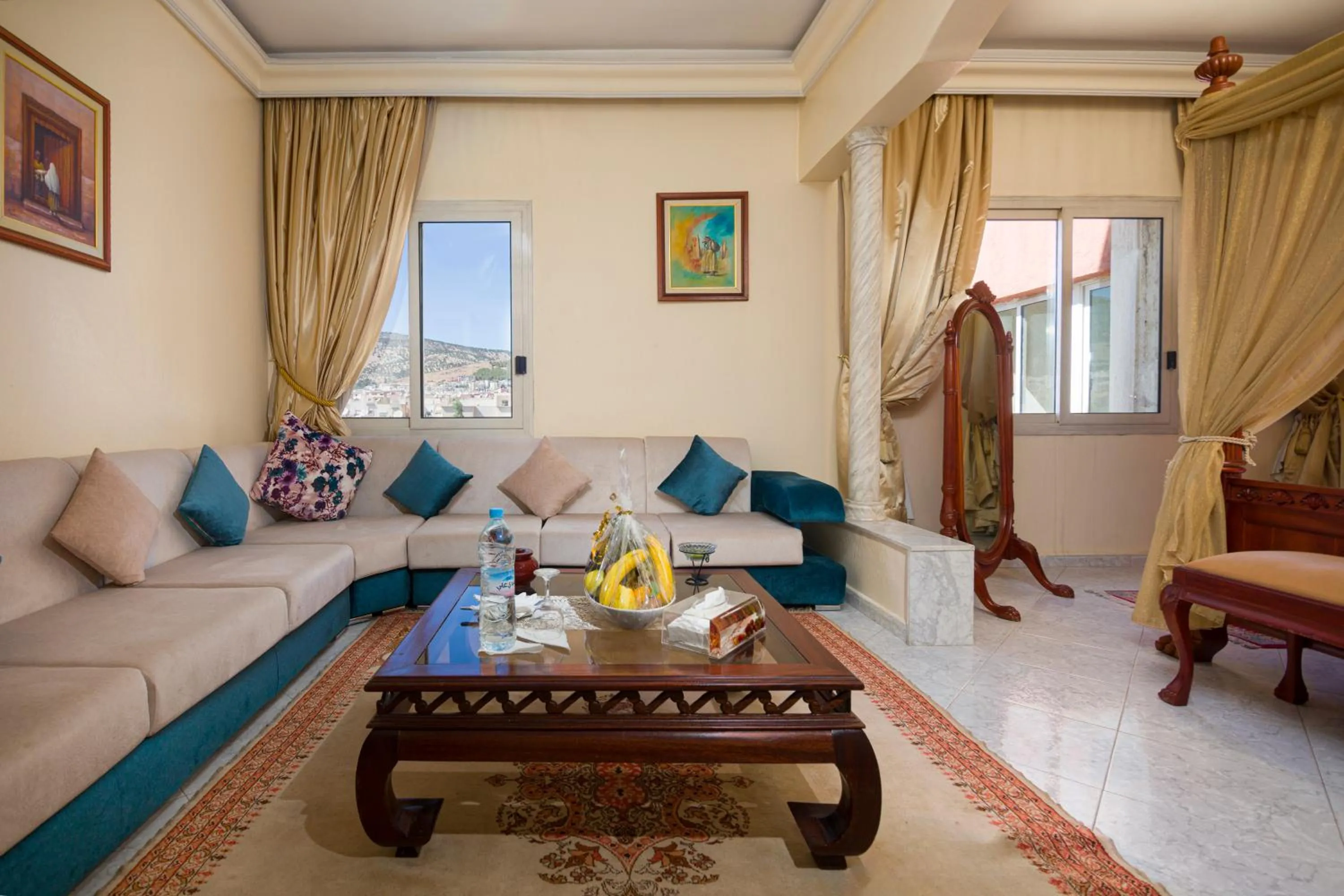 Living room in Zalagh Parc Palace