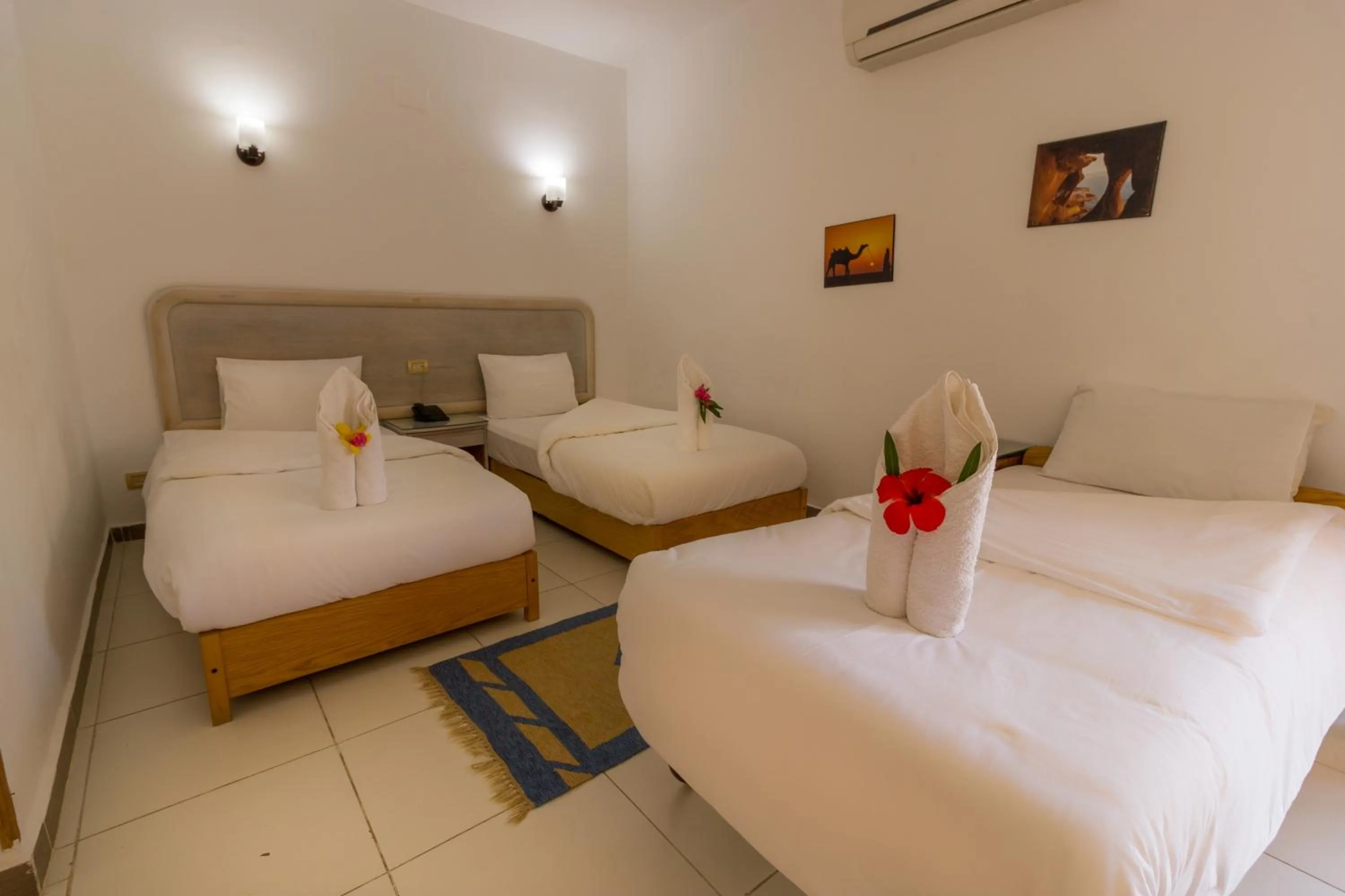 Bed in Acacia Dahab Hotel