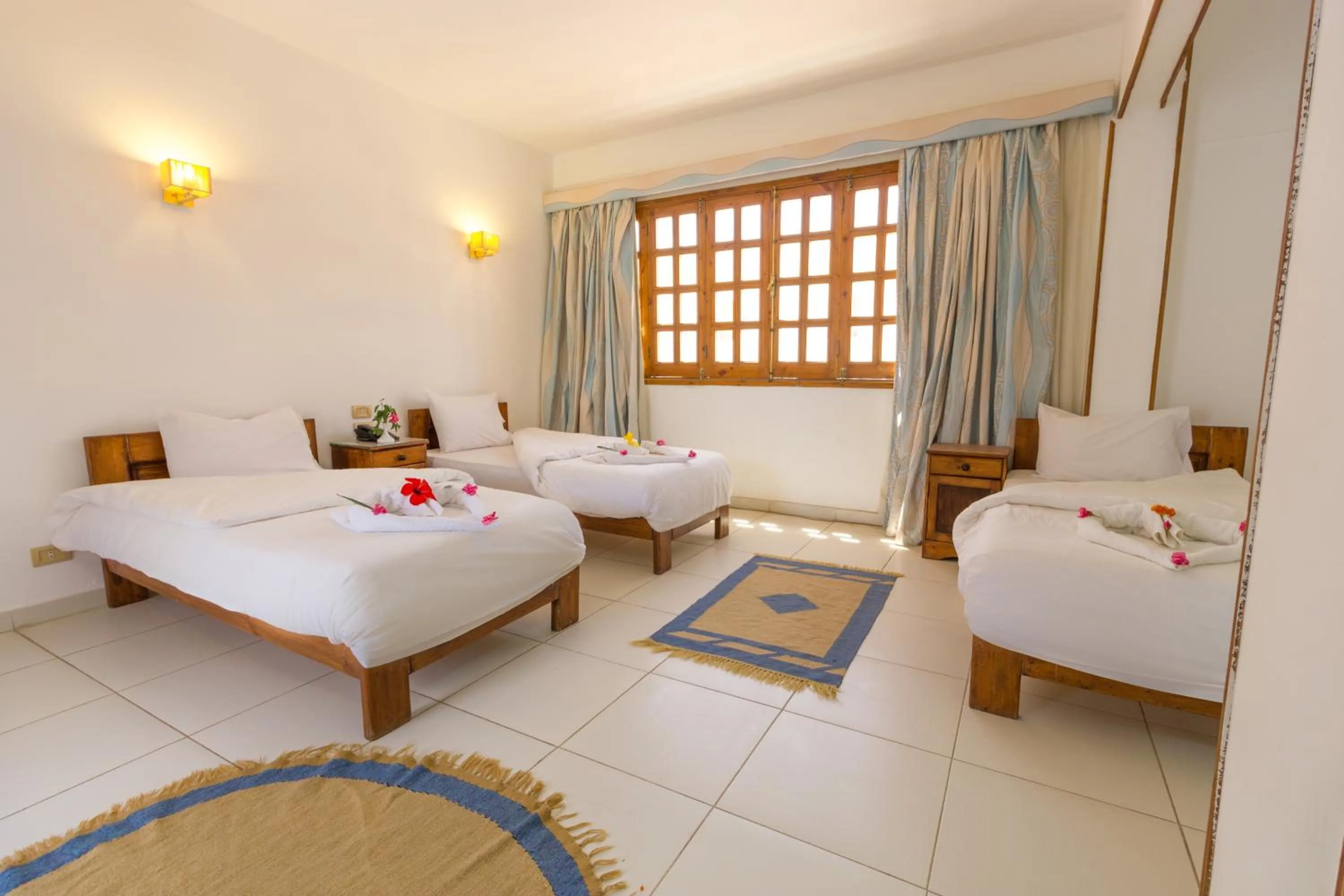 Bed in Acacia Dahab Hotel