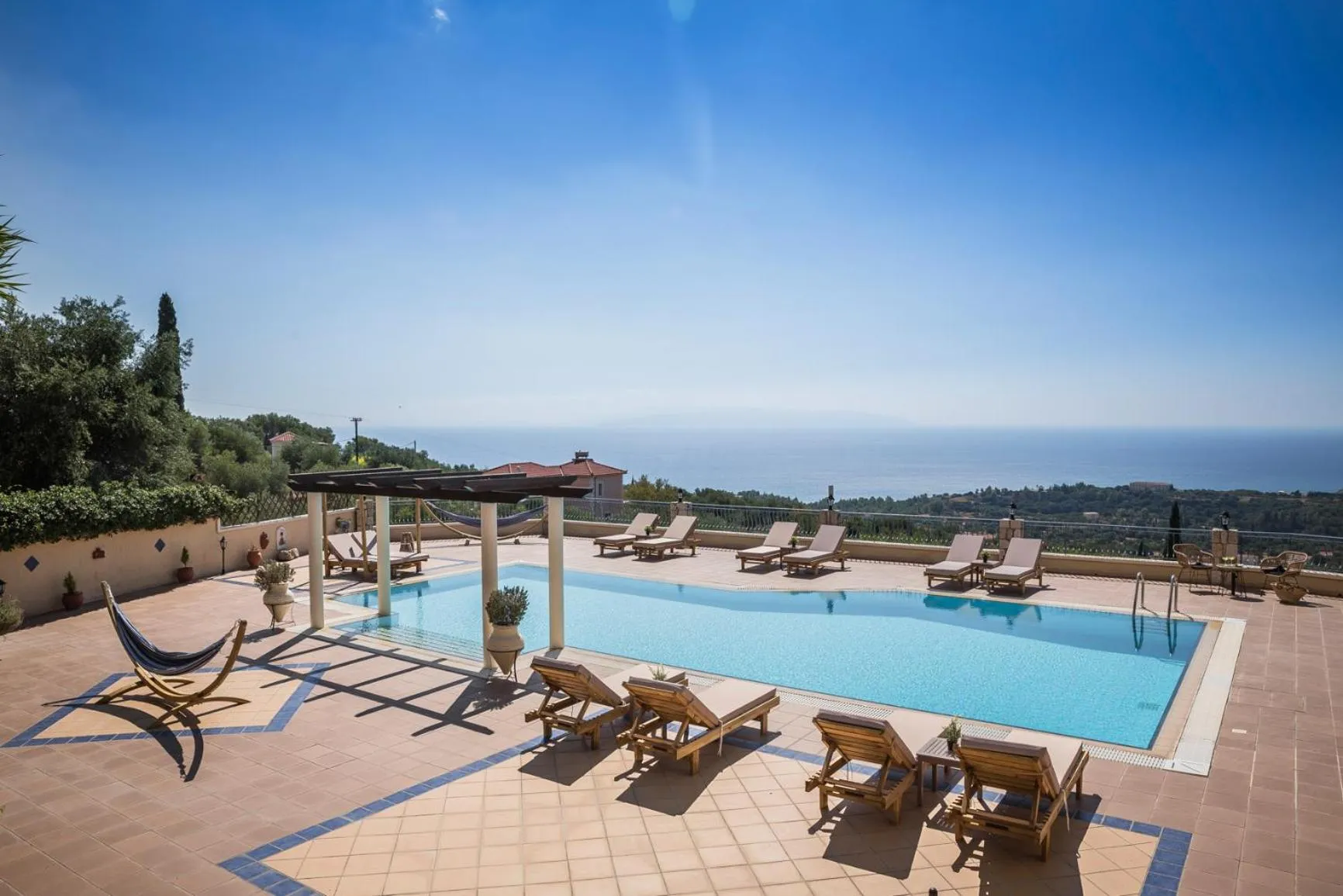 Pool view in Diana Studios