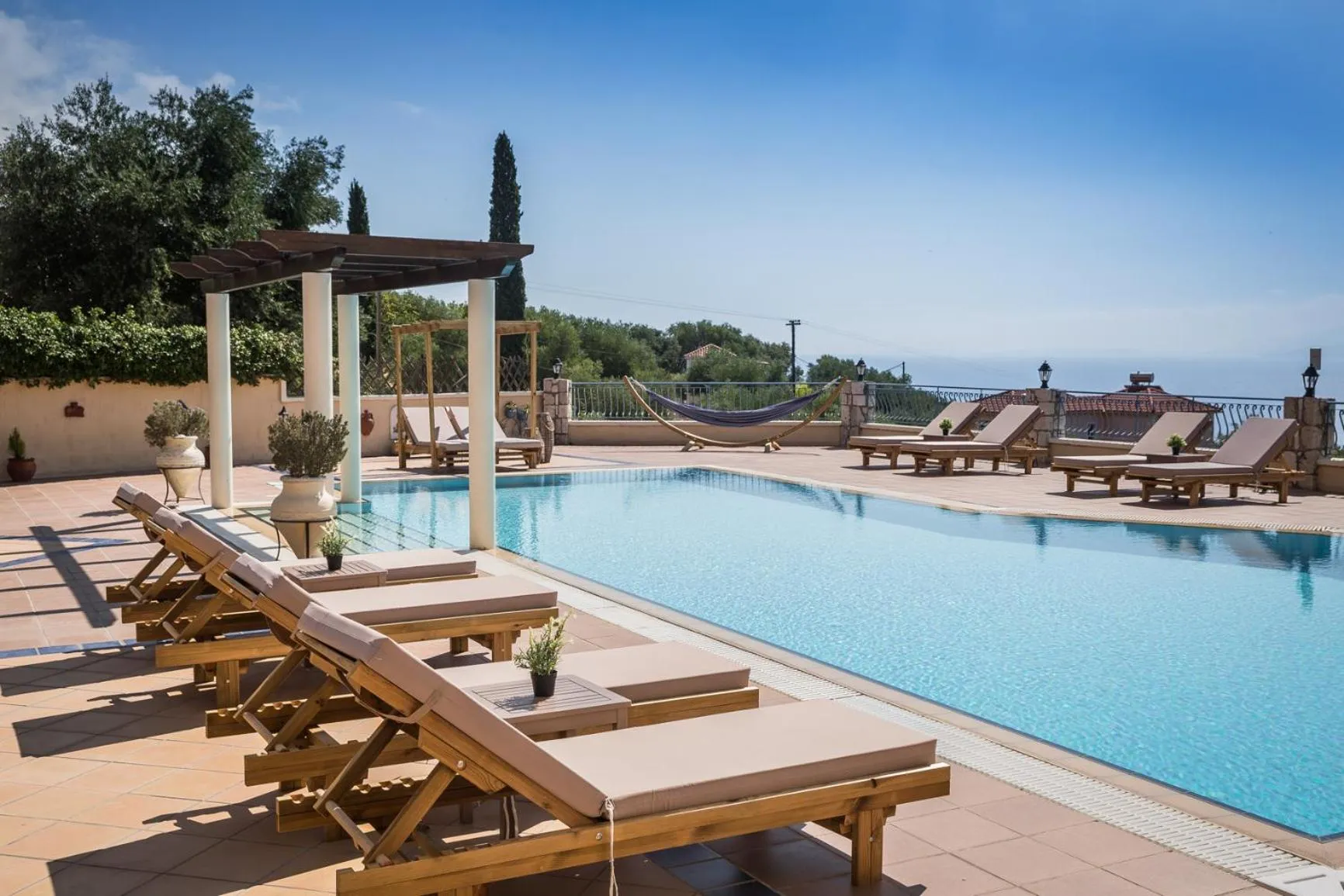 Pool view in Diana Studios