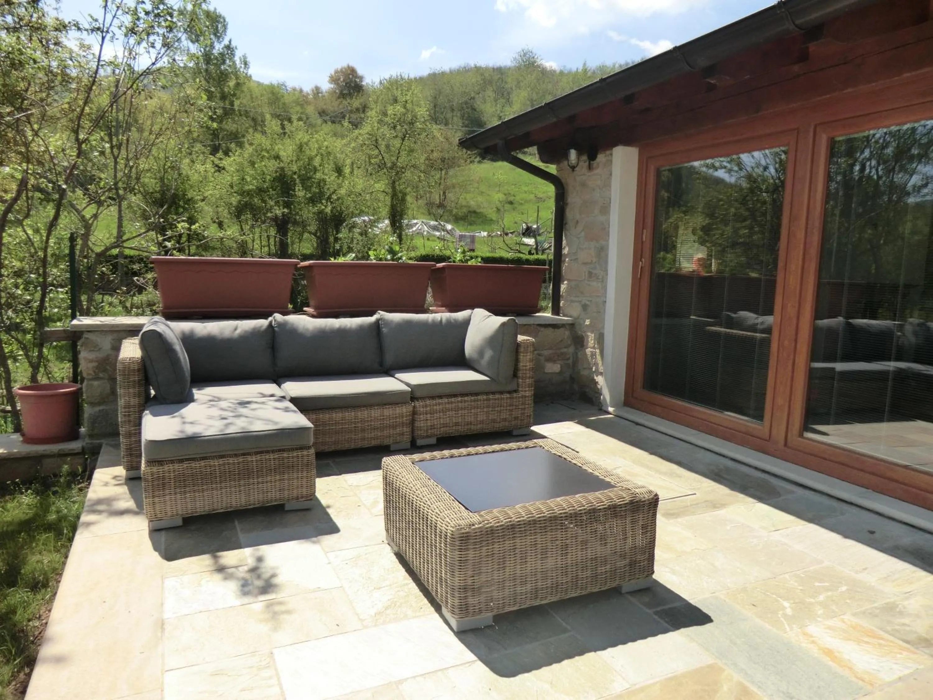 Facade/entrance in B&B Le Peschiere