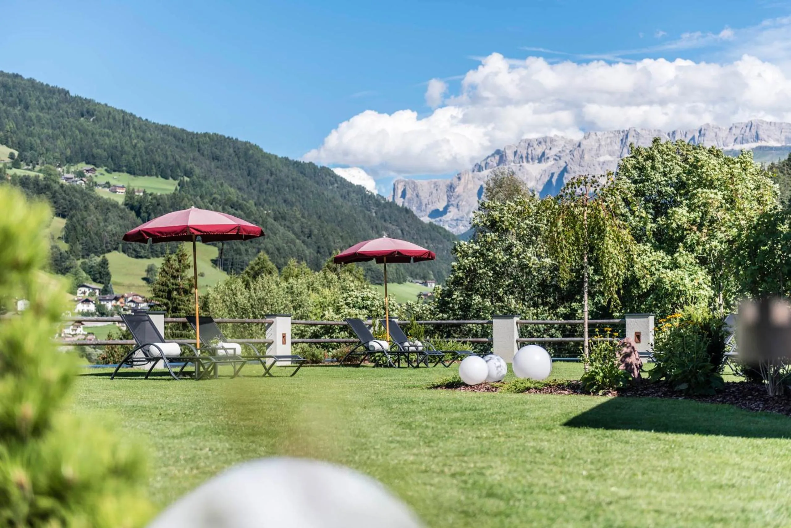 Garden in Rainell Dolomites Retreat