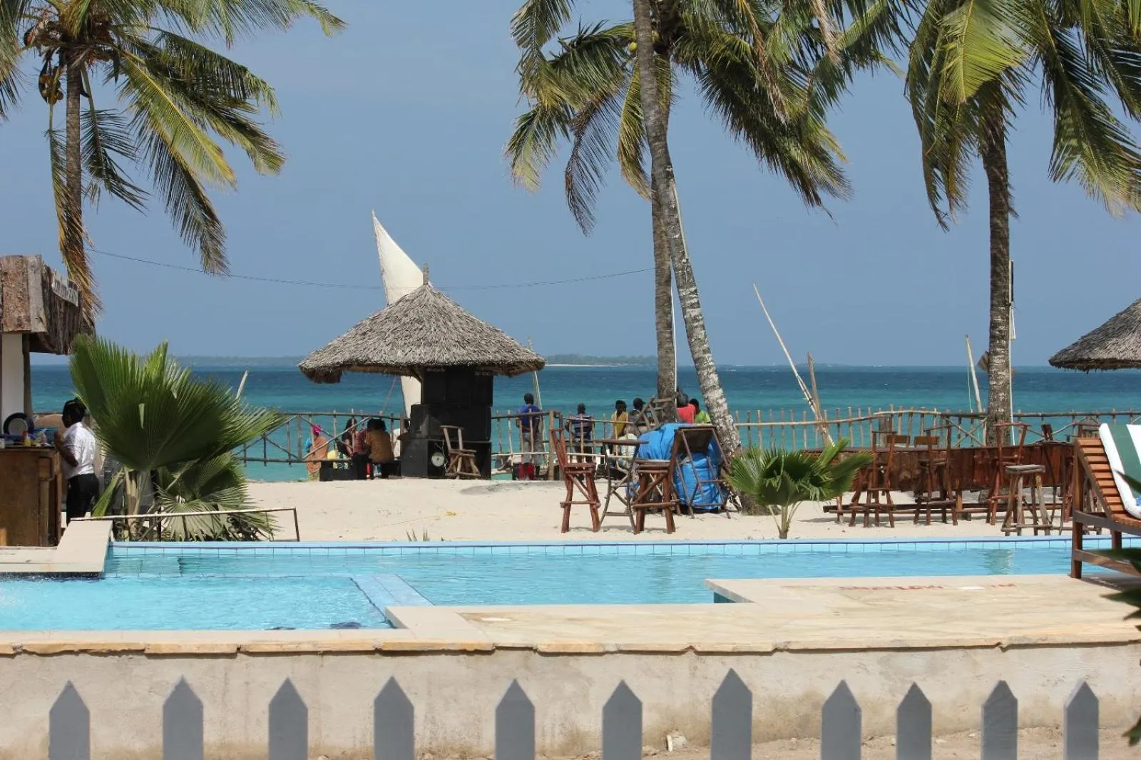 Pool view in Villa Dahl Beach Resort
