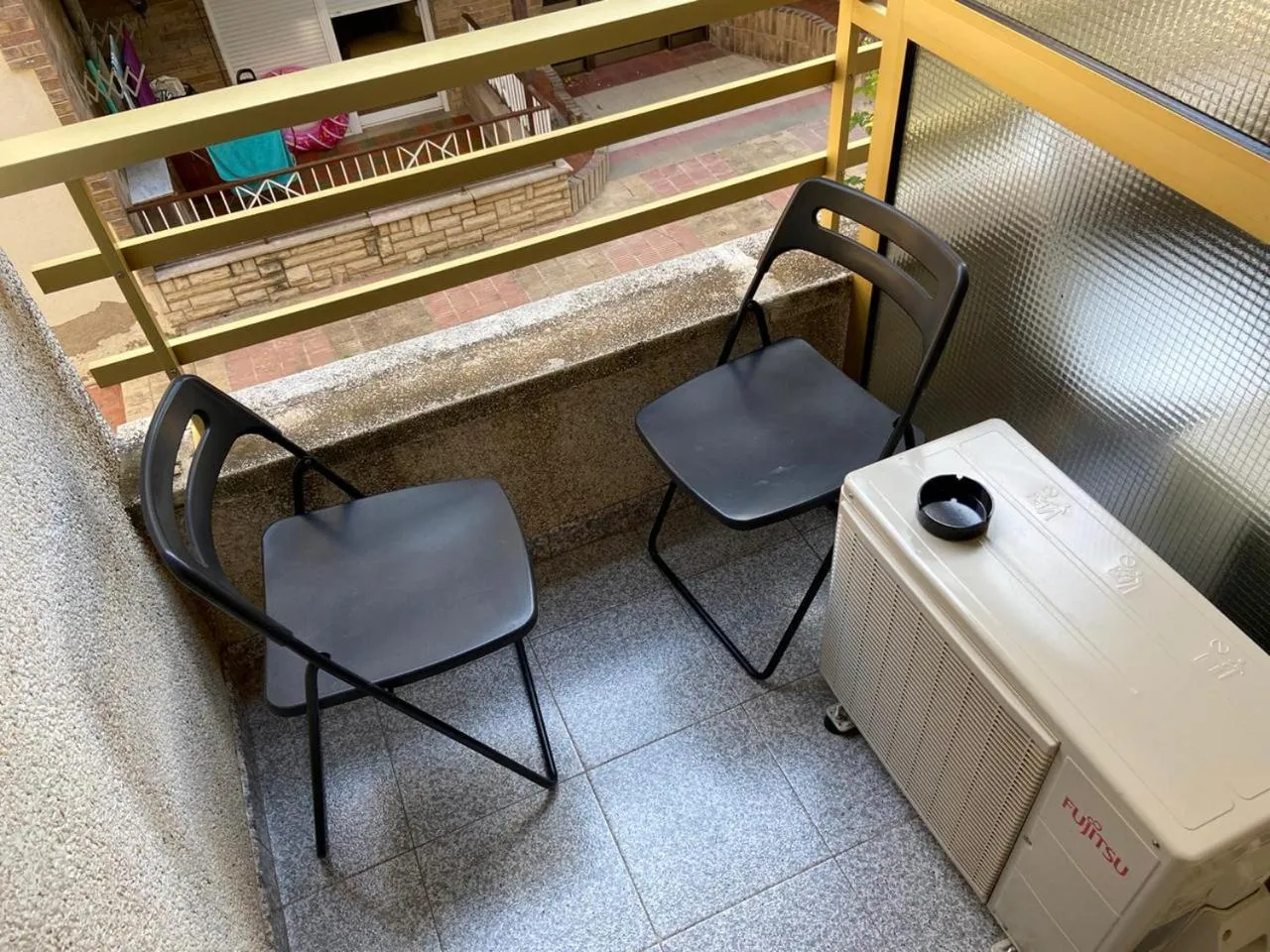 Balcony/Terrace in Hostal Porto Mar