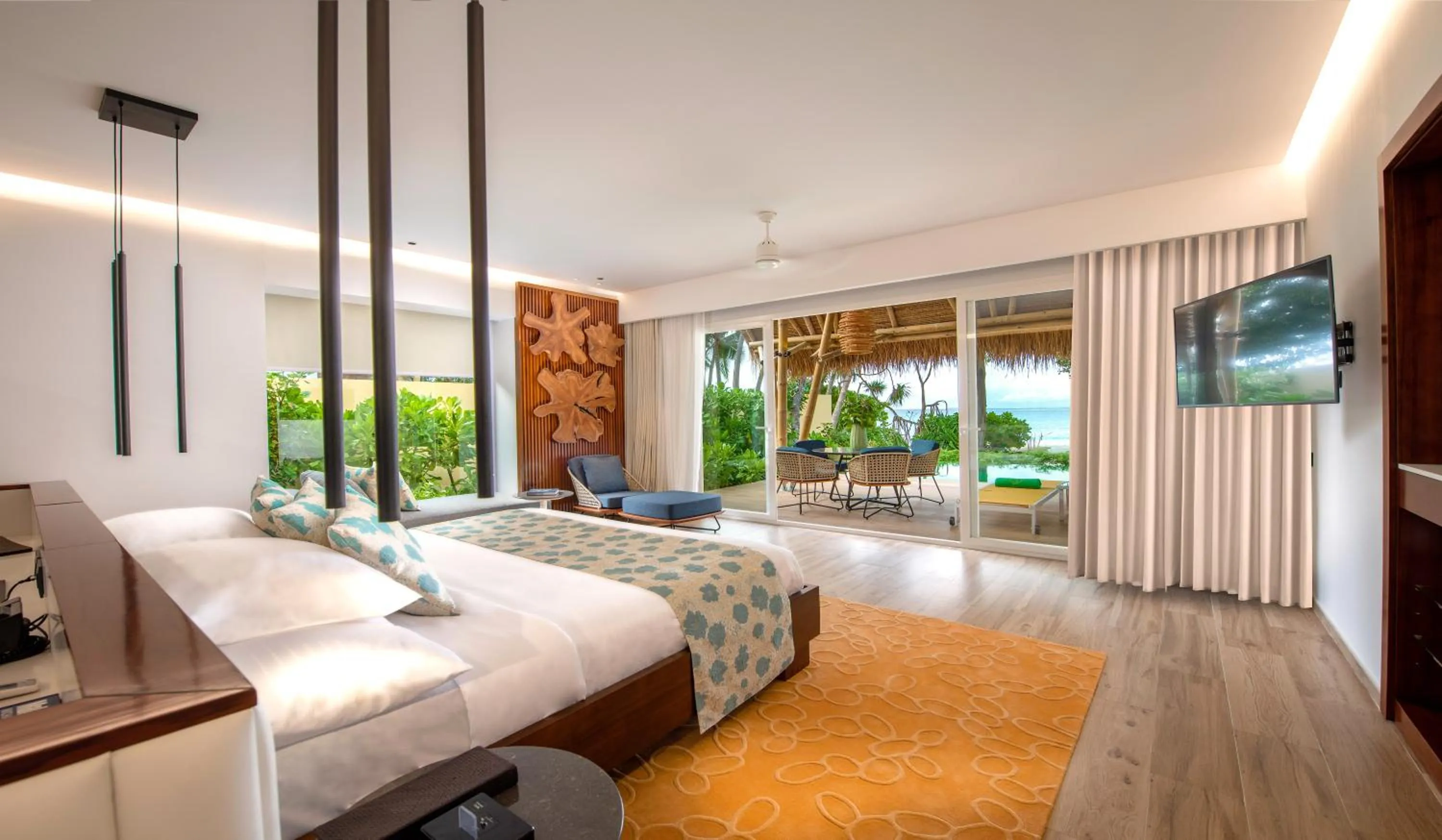 Photo of the whole room, Bed in Emerald Maldives Resort & Spa-Deluxe All Inclusive