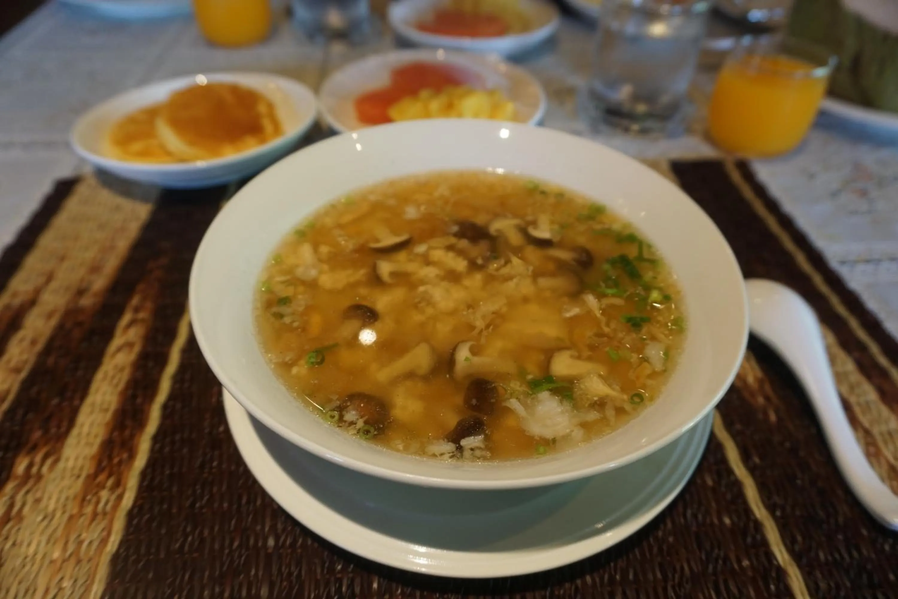 Asian breakfast in Baansuwanburi - บ้านสุวรรณบุรี