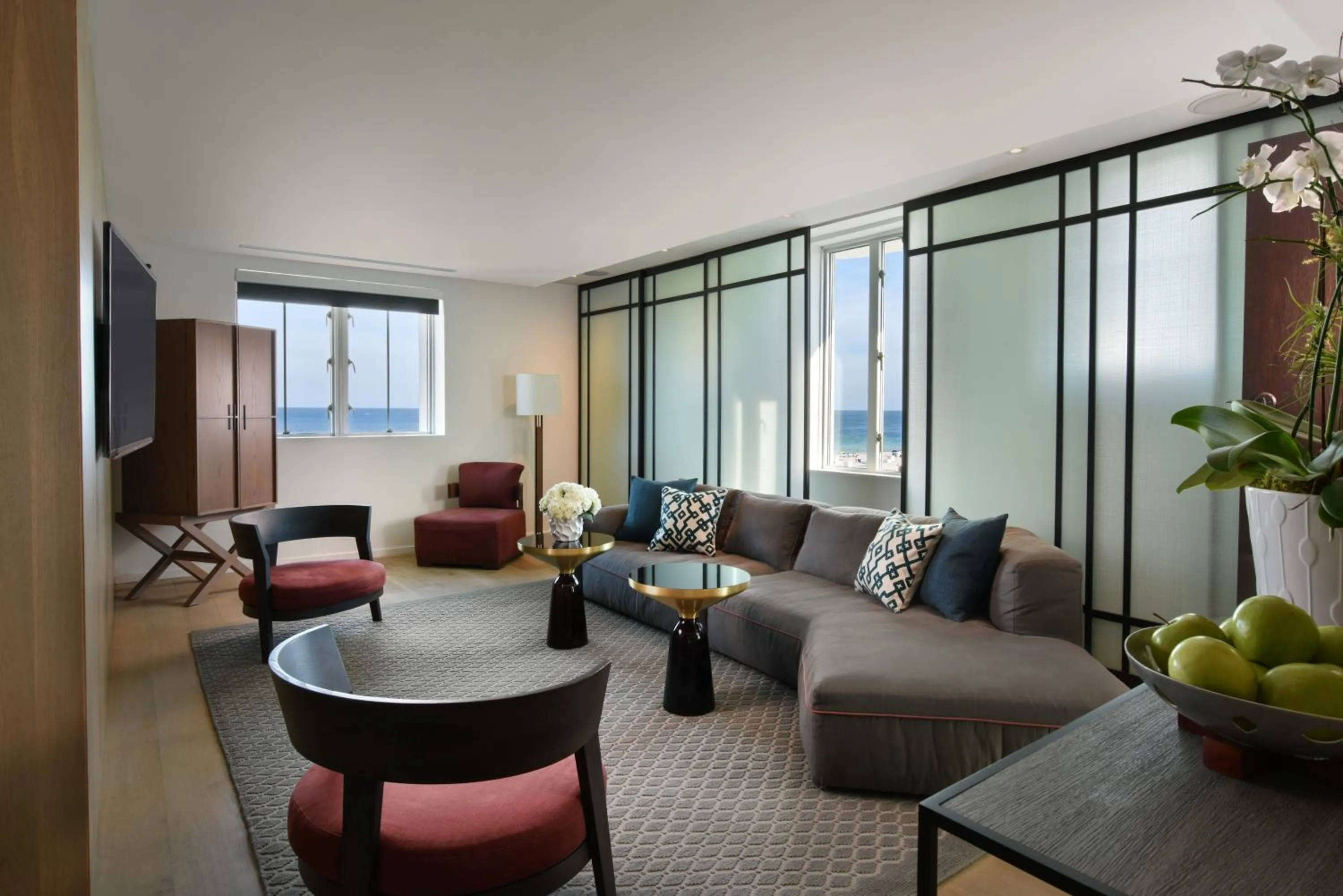 Living room in Hotel Victor South Beach