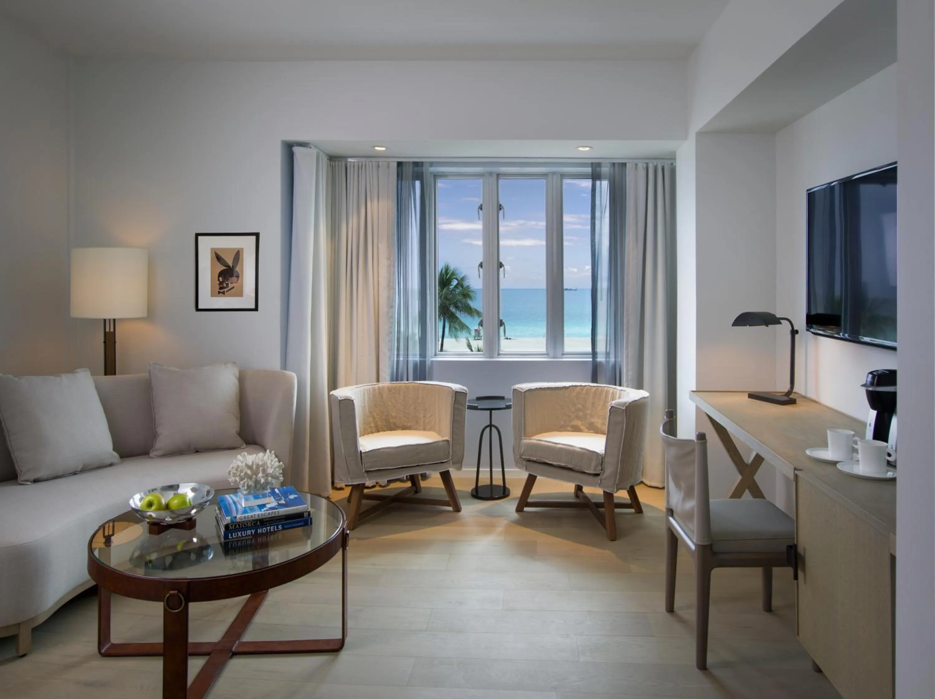 Living room in Hotel Victor South Beach