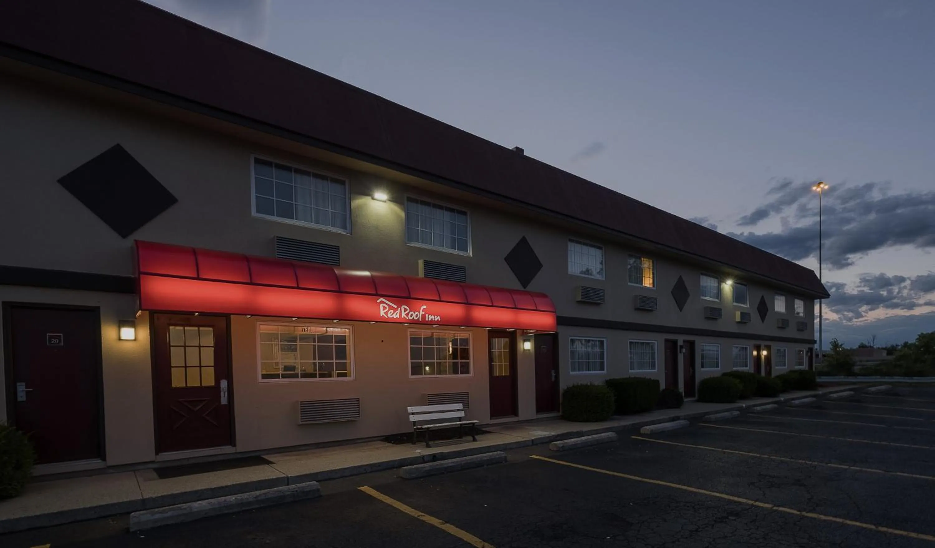Property building in Red Roof Inn Dayton Huber Heights