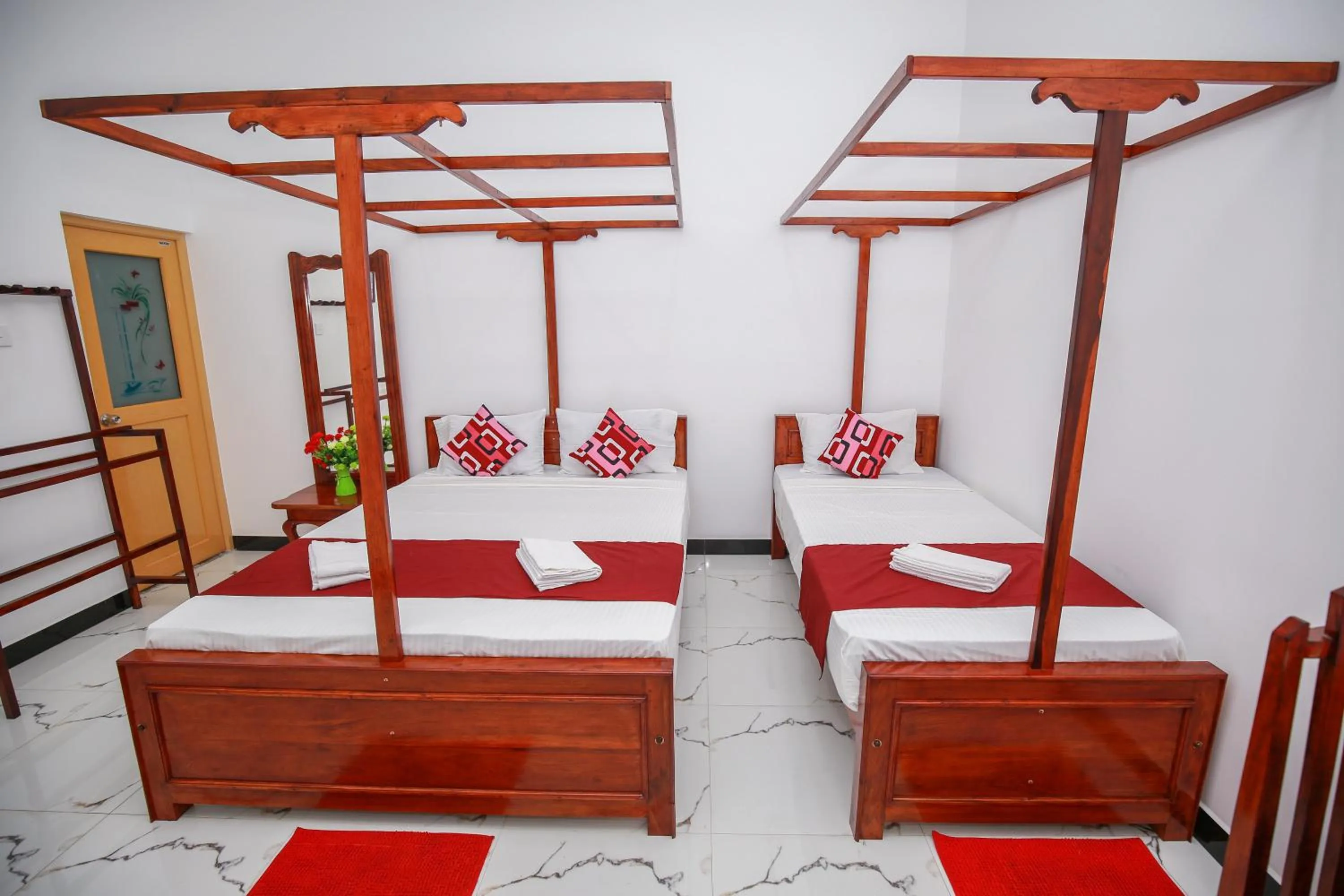 Bed in Nehansa Resort and safari