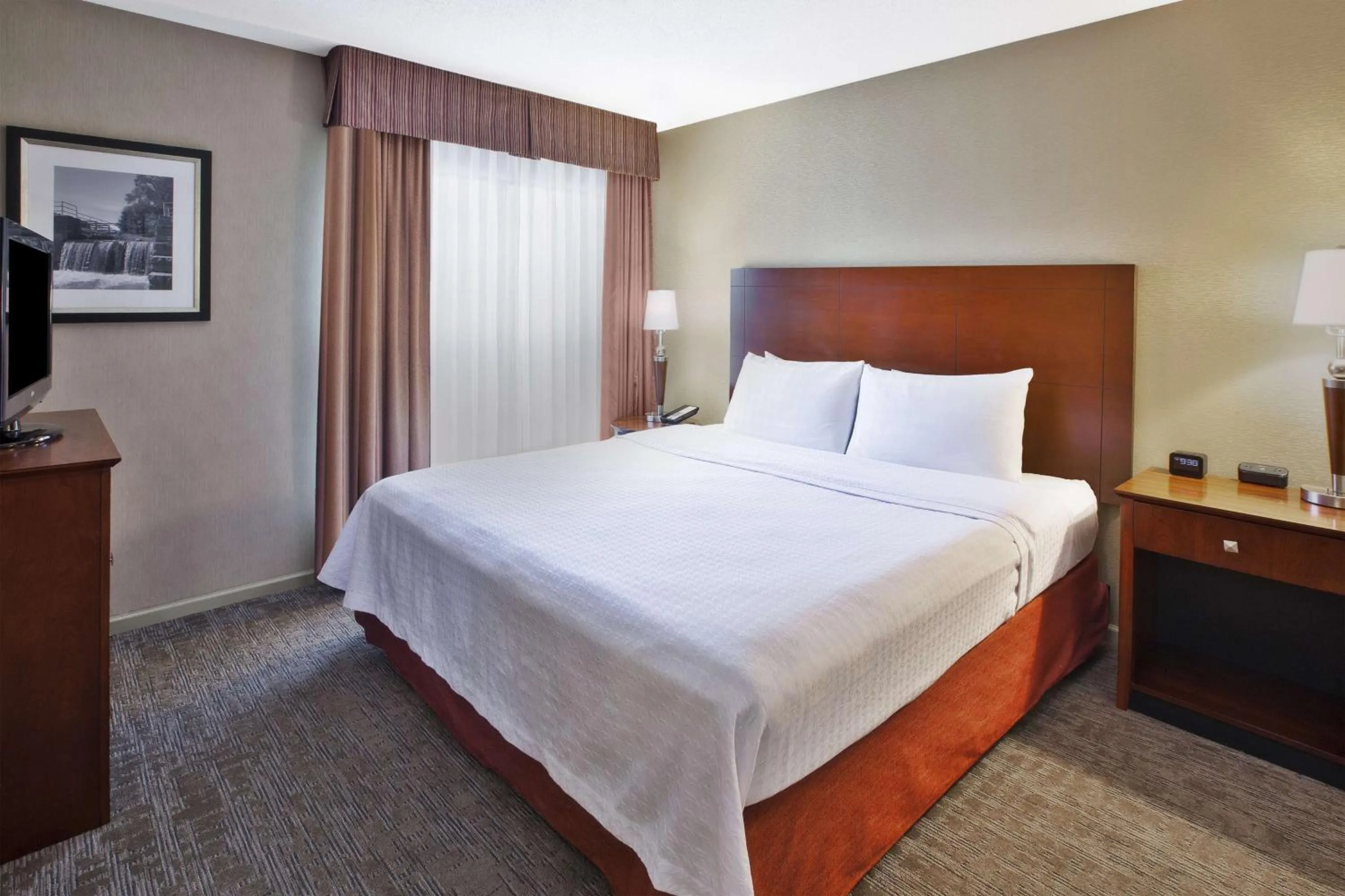 Bedroom in Homewood Suites Dayton-Fairborn