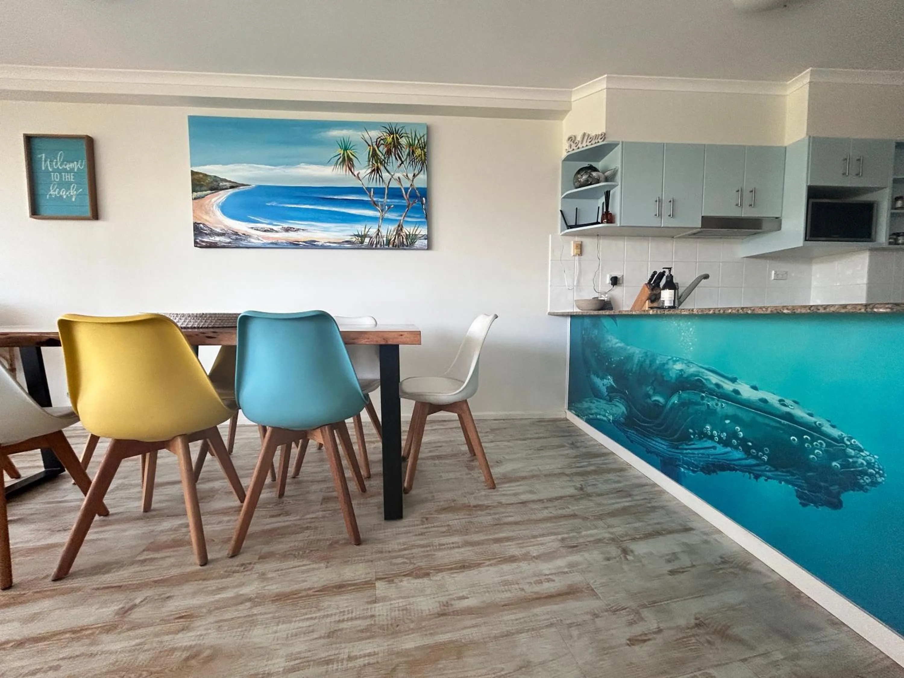 Kitchen or kitchenette in Whalewatch Ocean Beach Resort