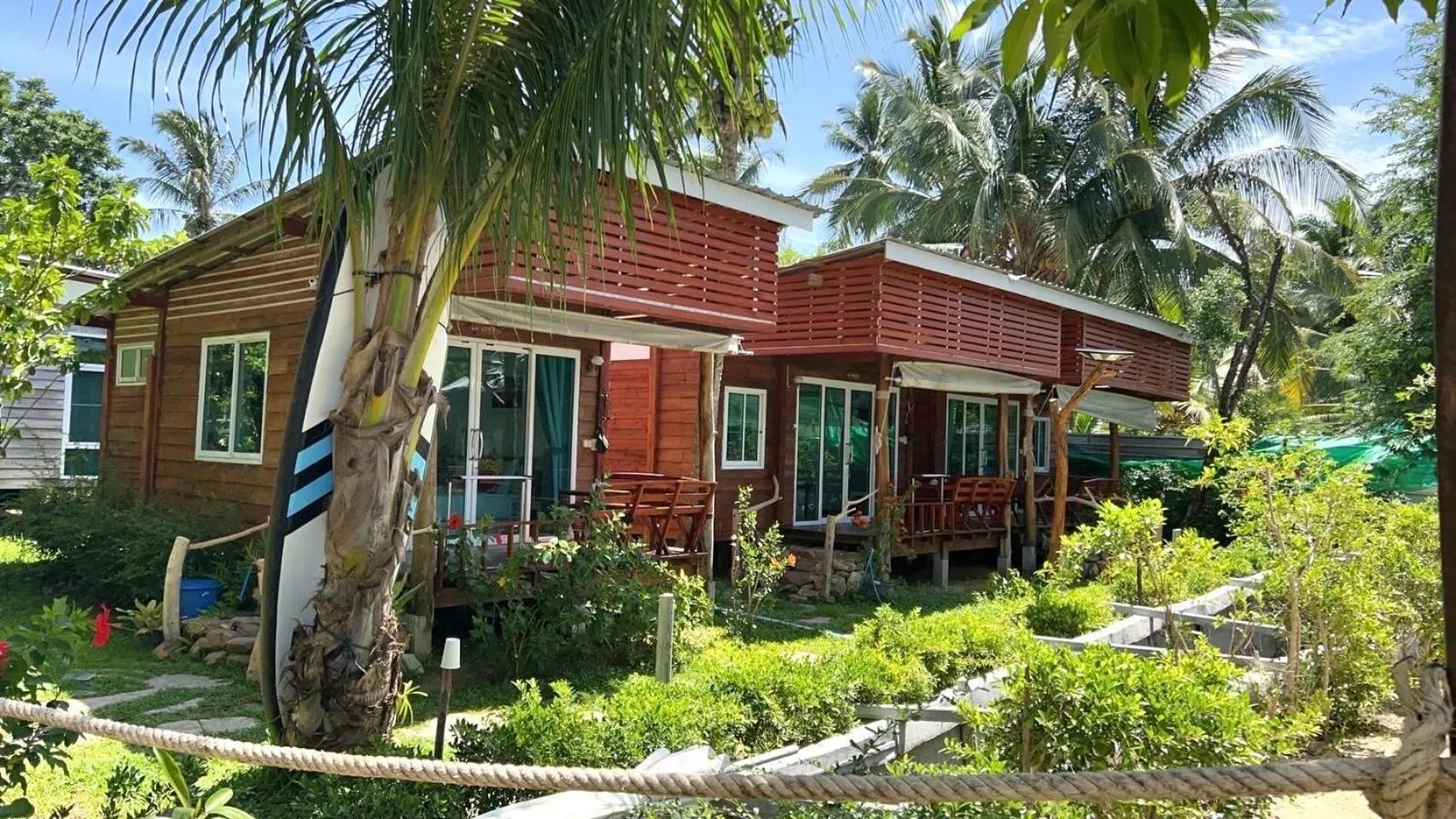 Garden view in Mook Montra Resort Sea Front