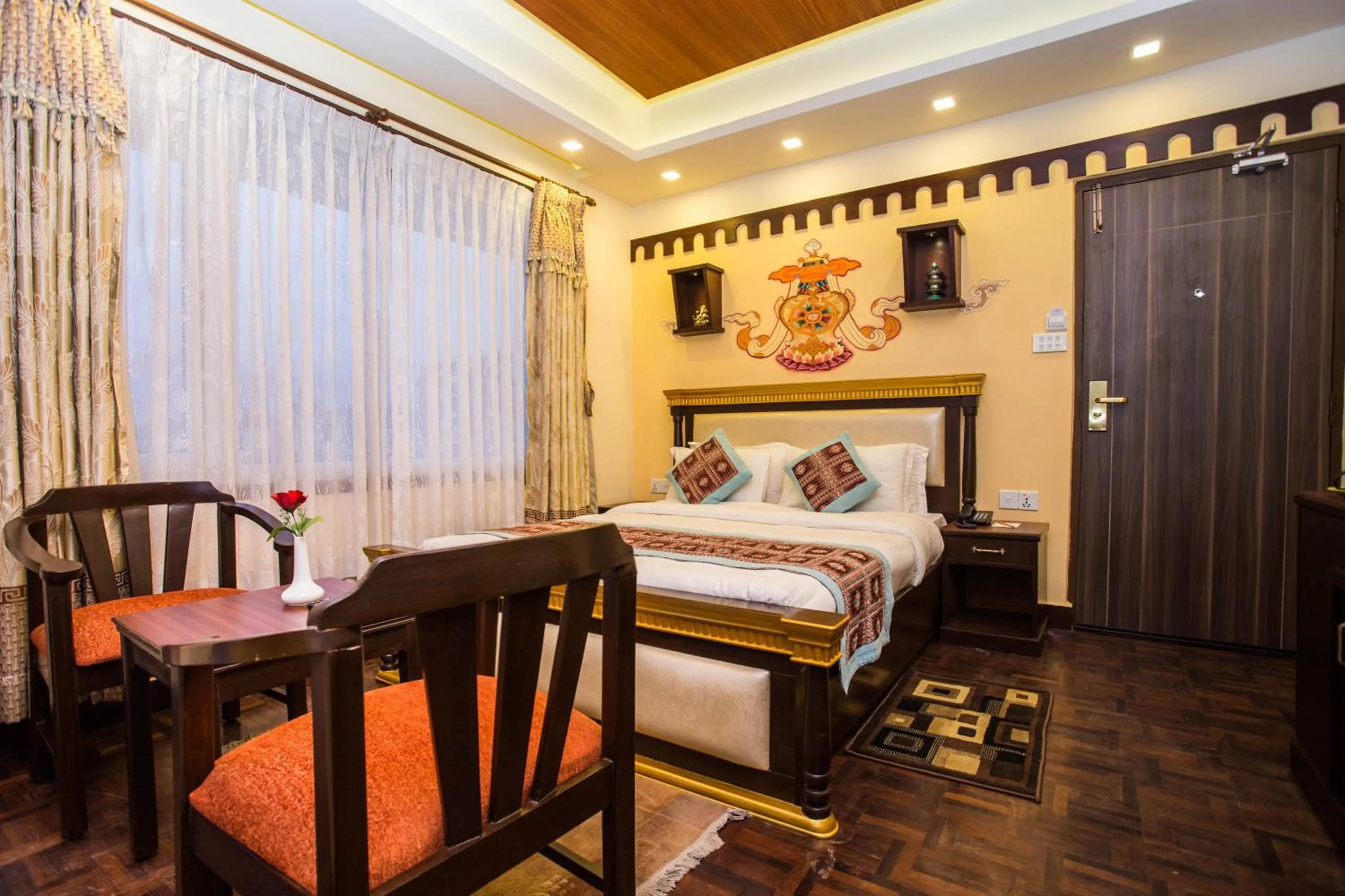 Bedroom, Bed in Hotel Encounter Nepal & Spa