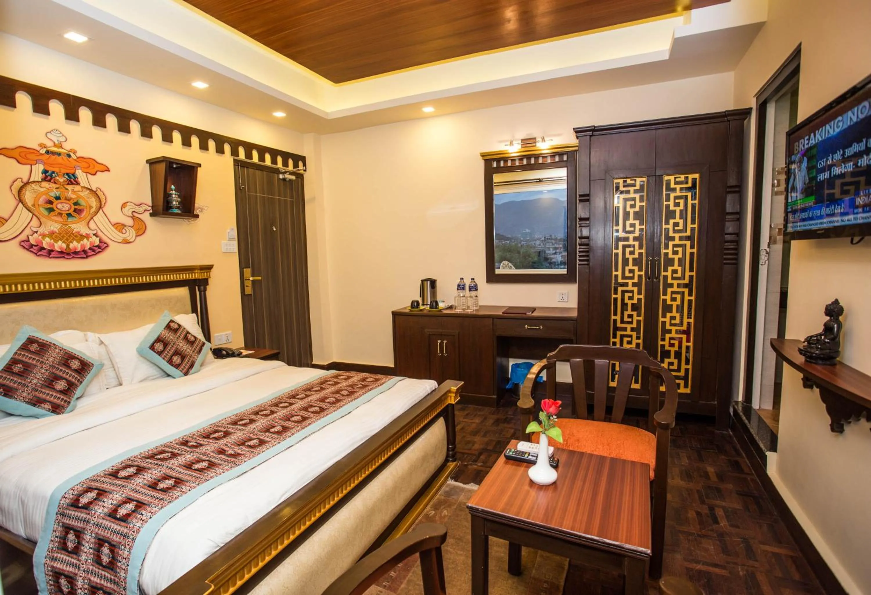Bedroom, Bed in Hotel Encounter Nepal & Spa