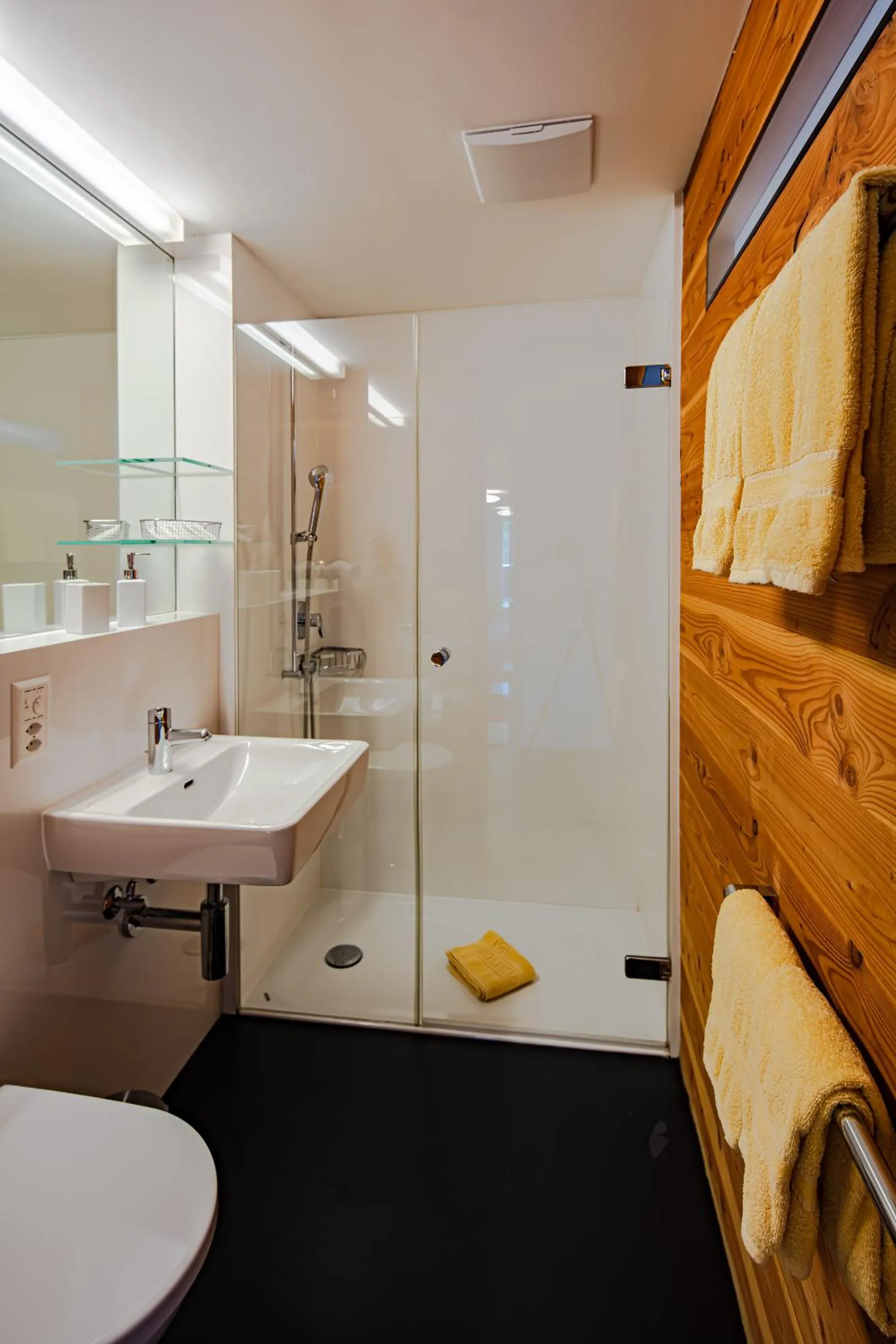 Shower in Hotel Vallatscha