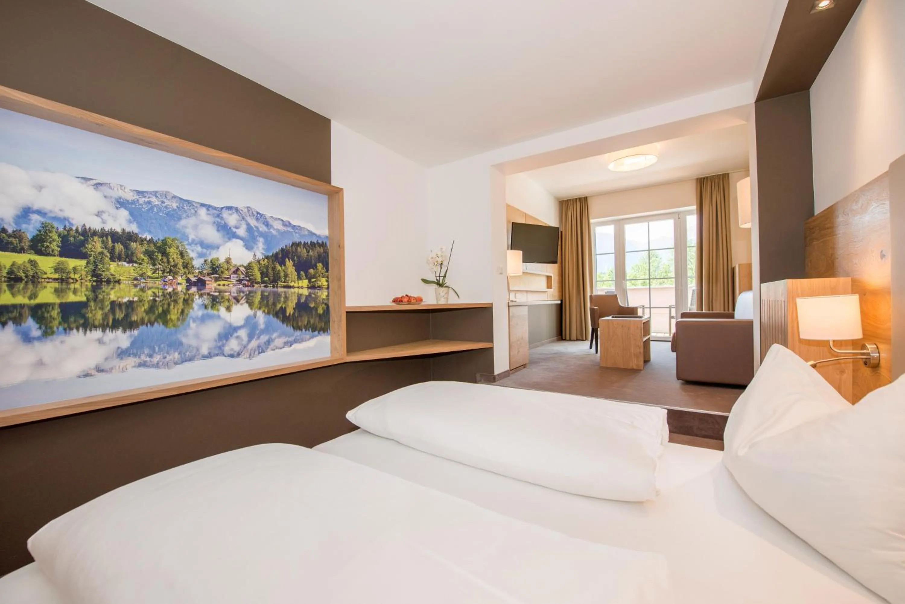 Photo of the whole room, Bed in Spa&Aktiv Hotel Lavendel