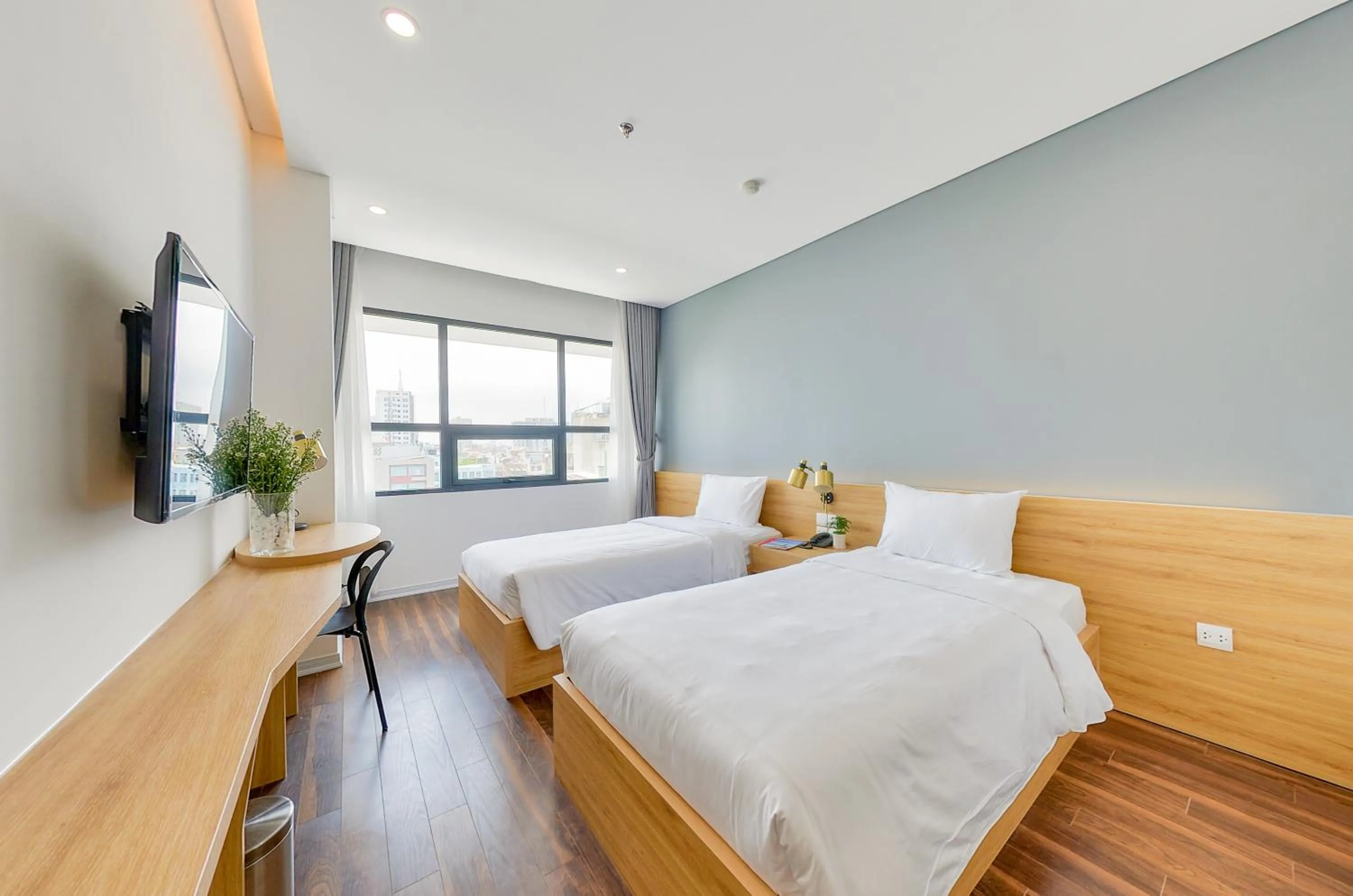 Bed in Magnolia Hotel