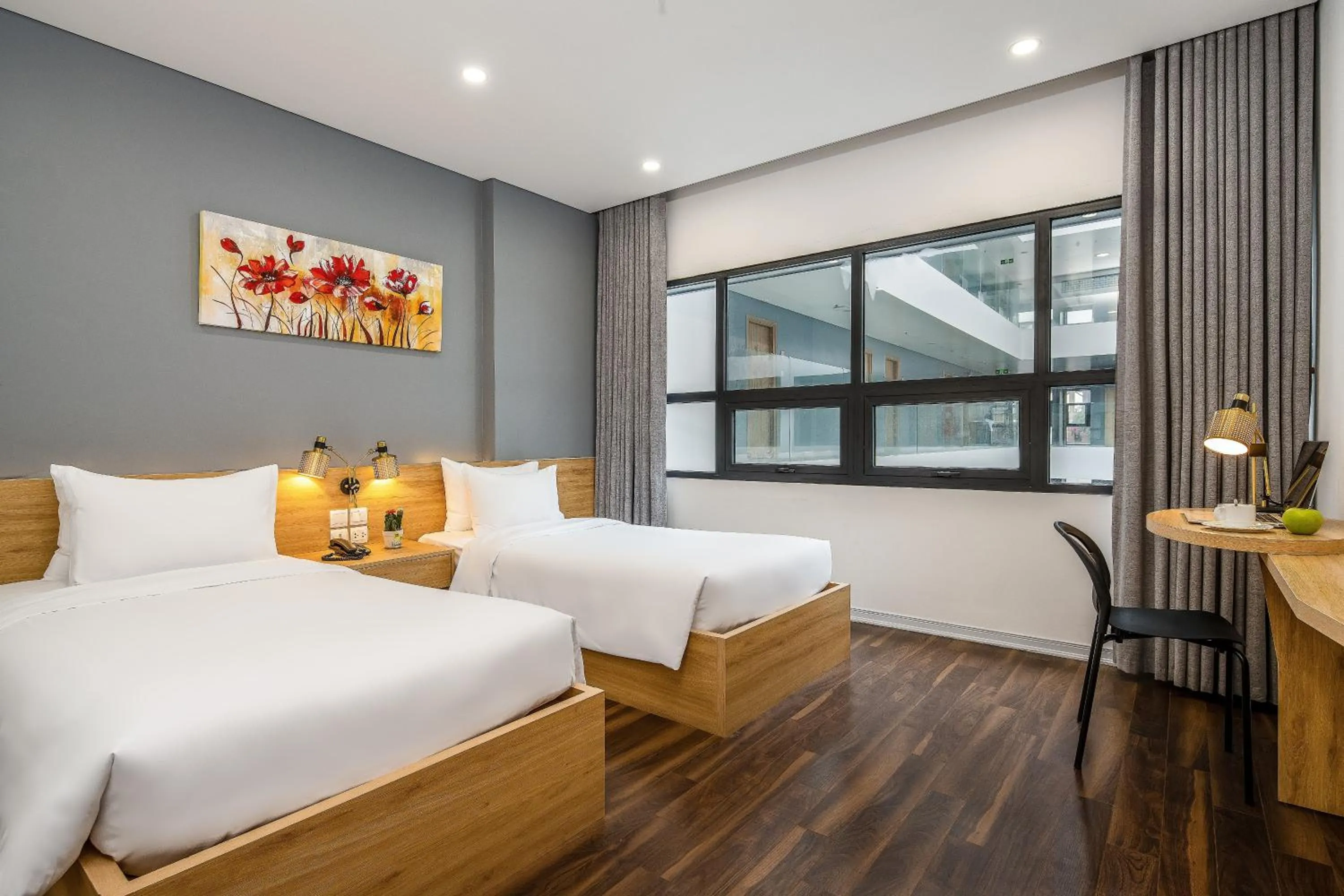 Bed in Magnolia Hotel