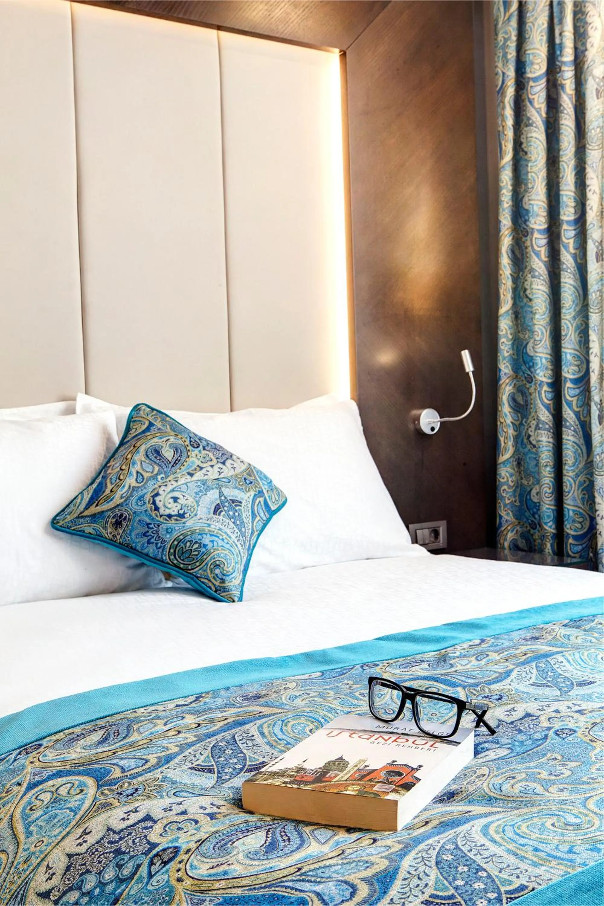 Bed in Mukarnas Taksim Hotel