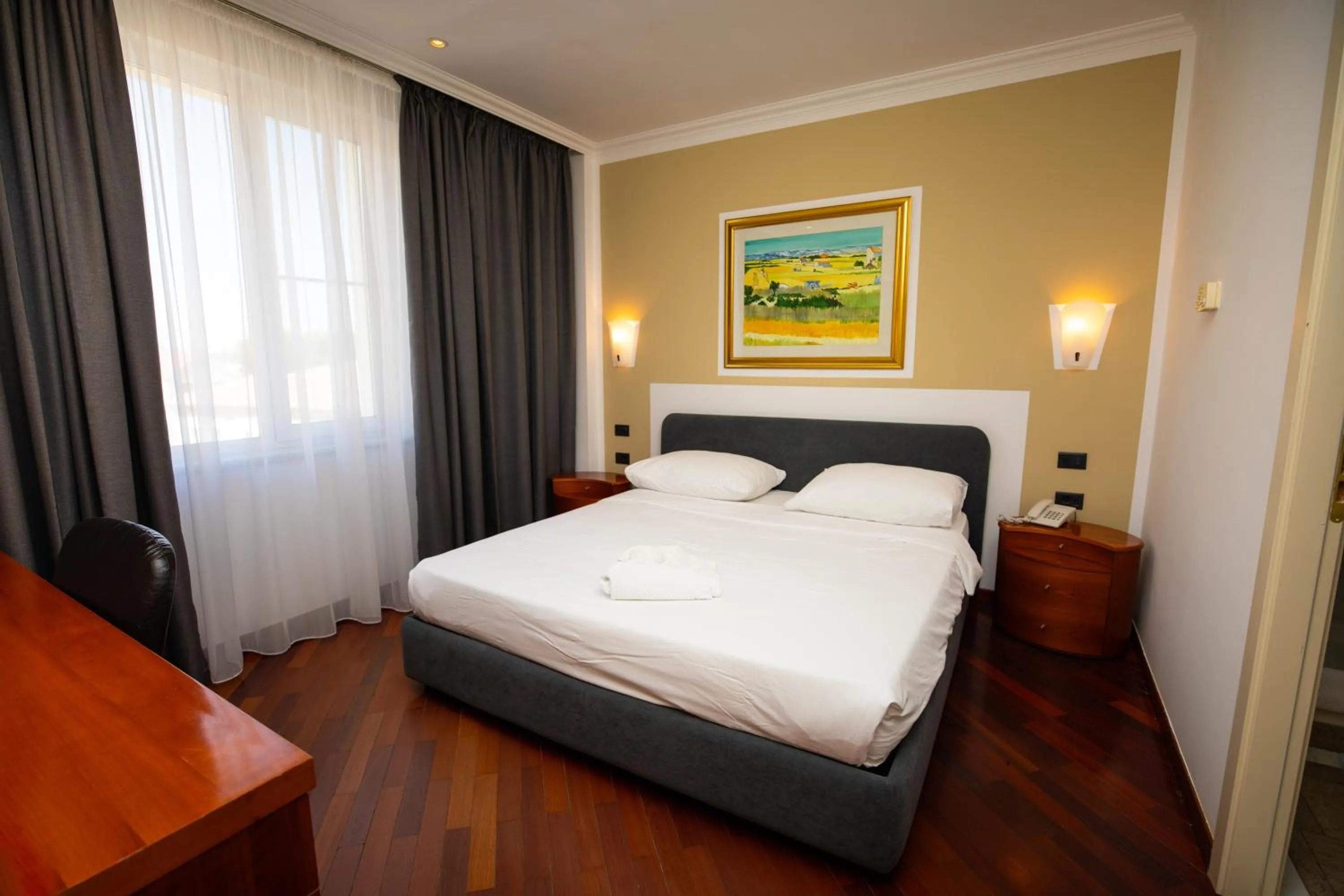 Bed in Hotel Pushkin