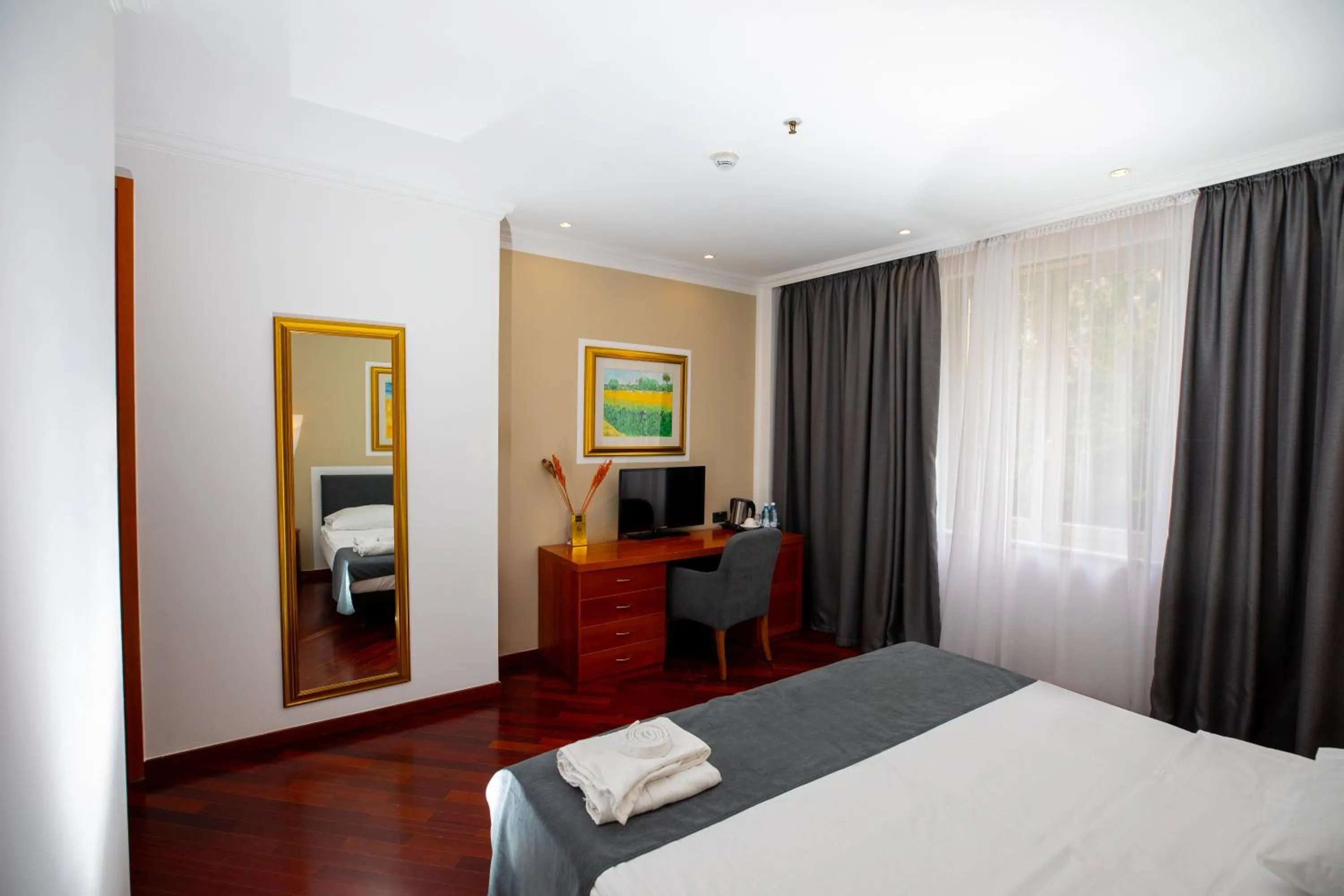 Bed in Hotel Pushkin