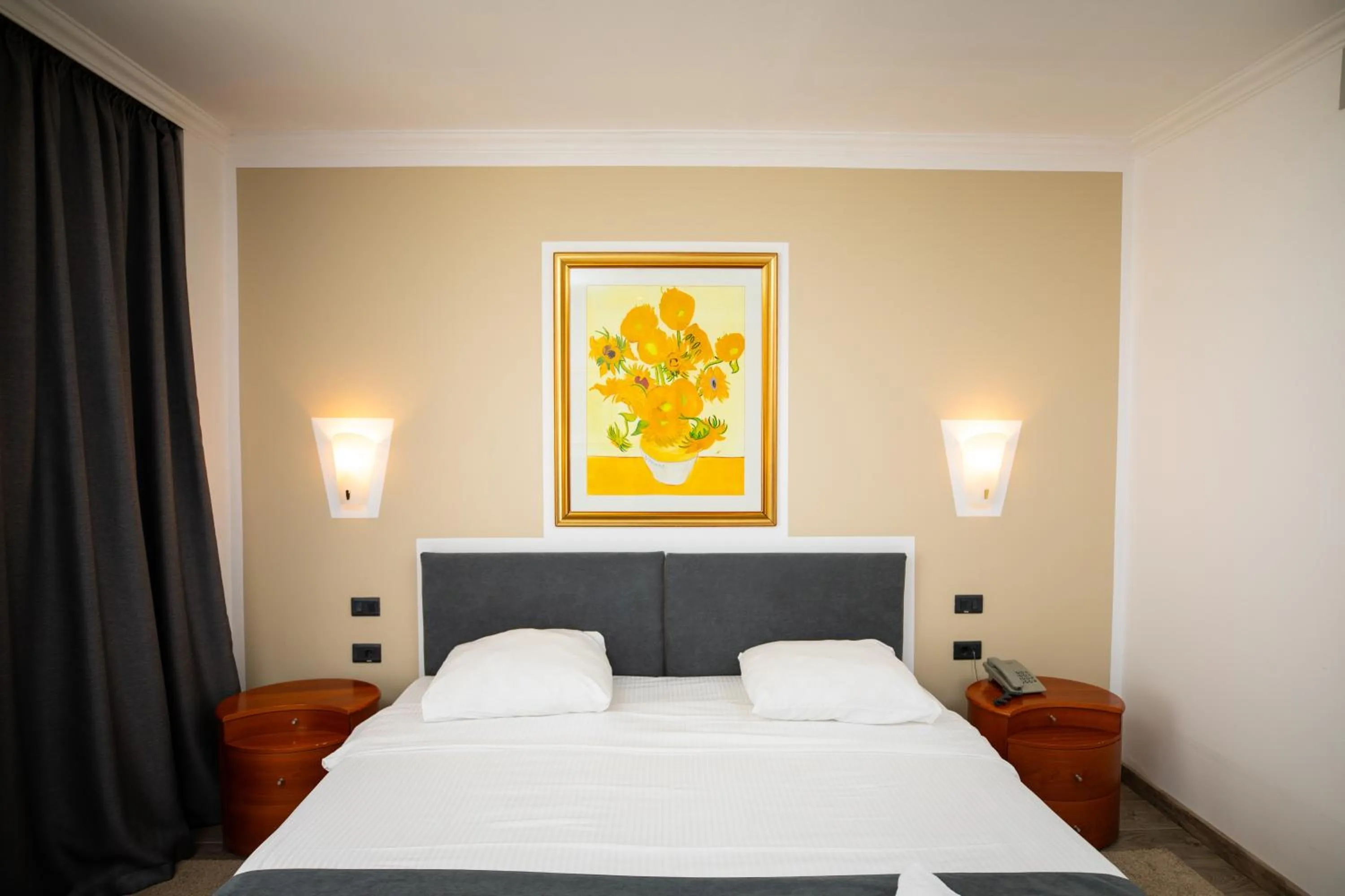 Bed in Hotel Pushkin