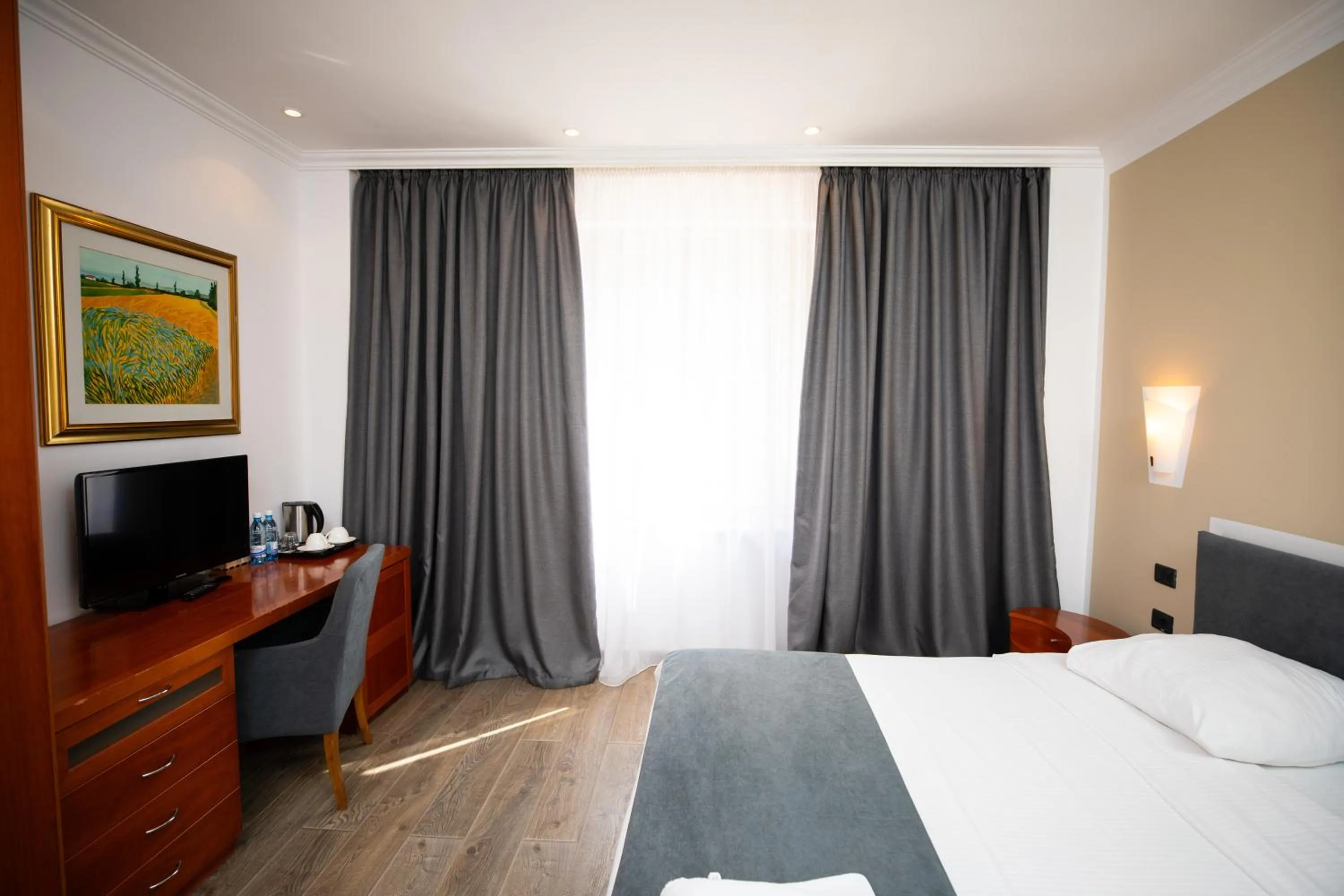 Bed in Hotel Pushkin