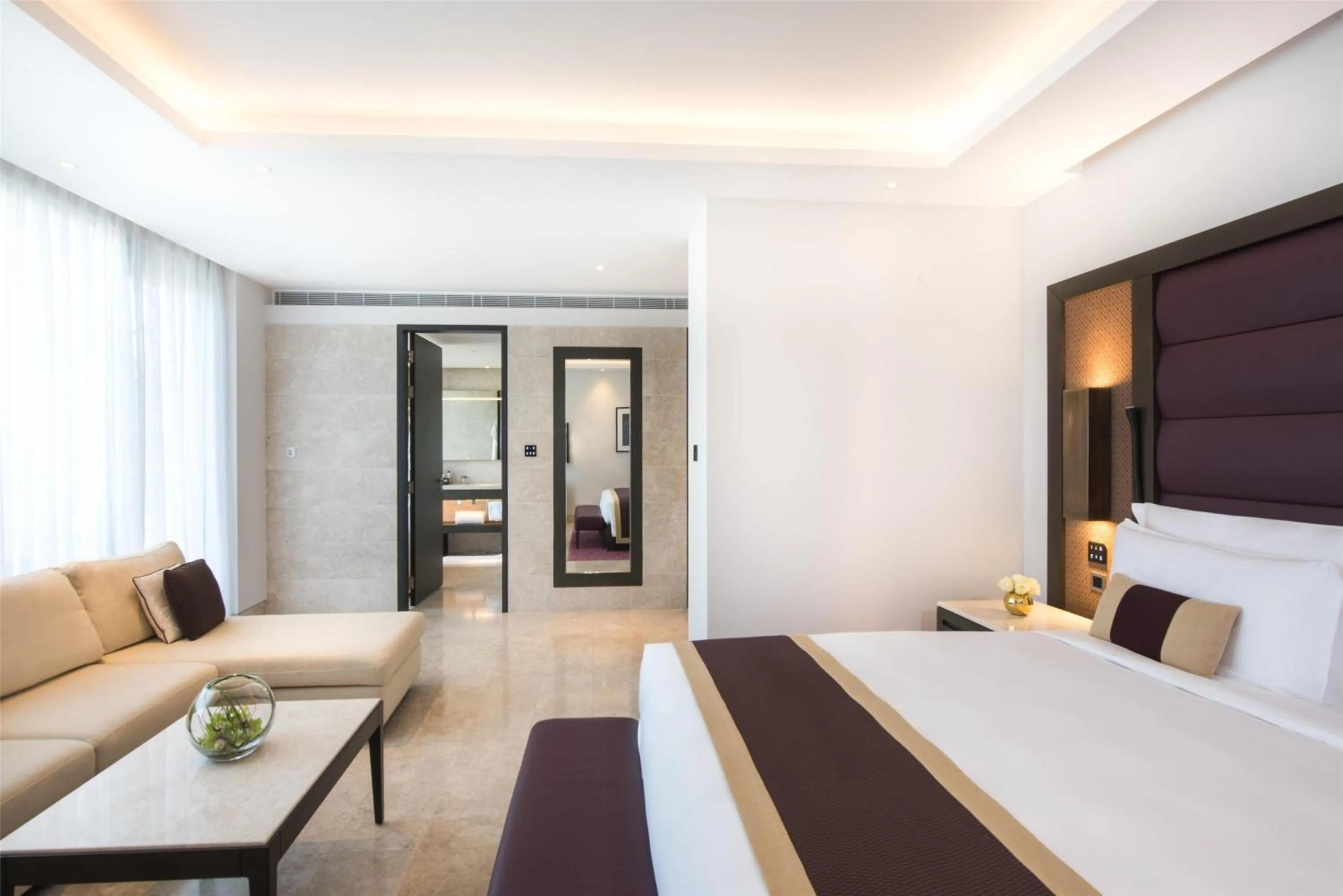 Bedroom, Bed in Kempinski Hotel Muscat