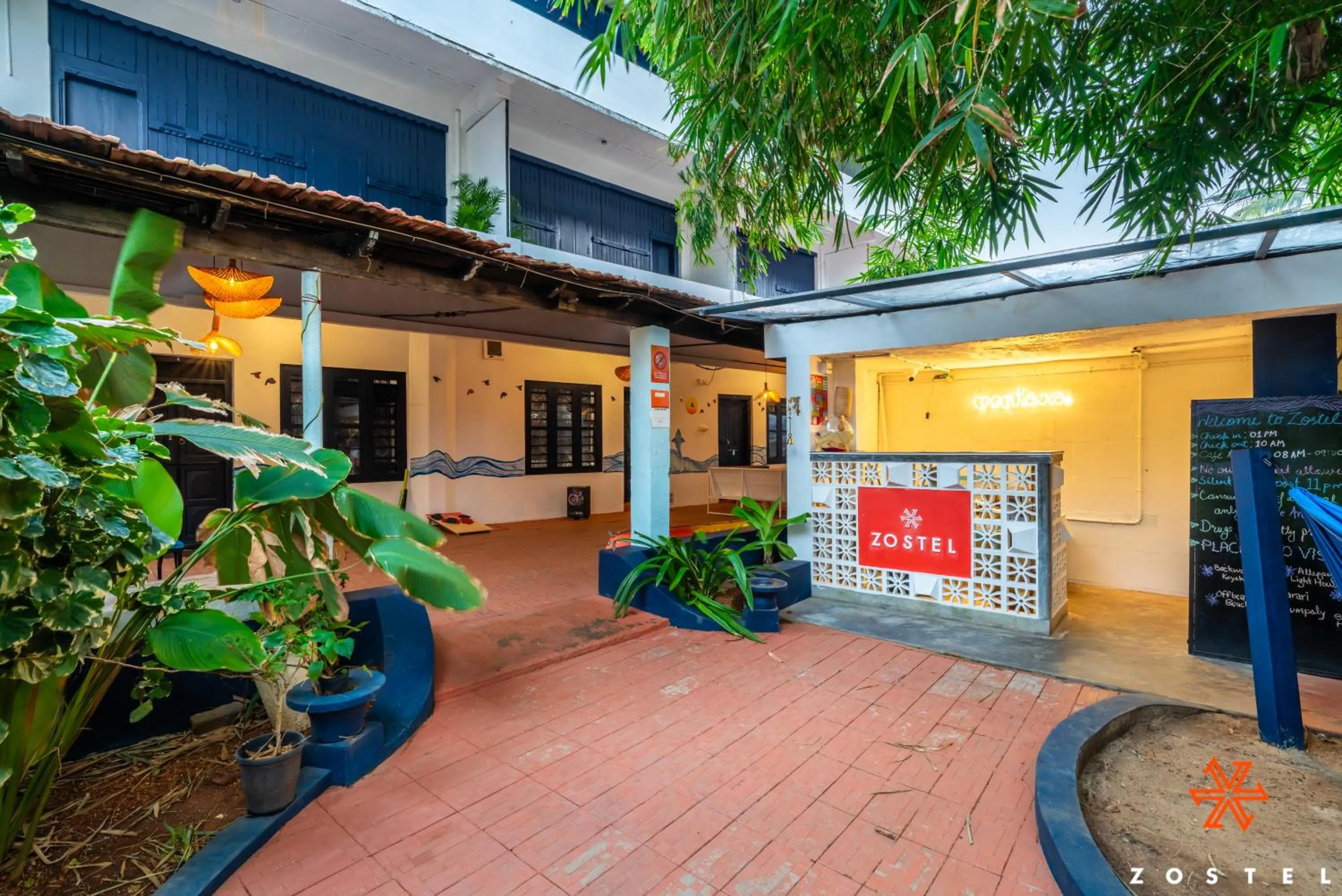 Property building in Zostel Alleppey