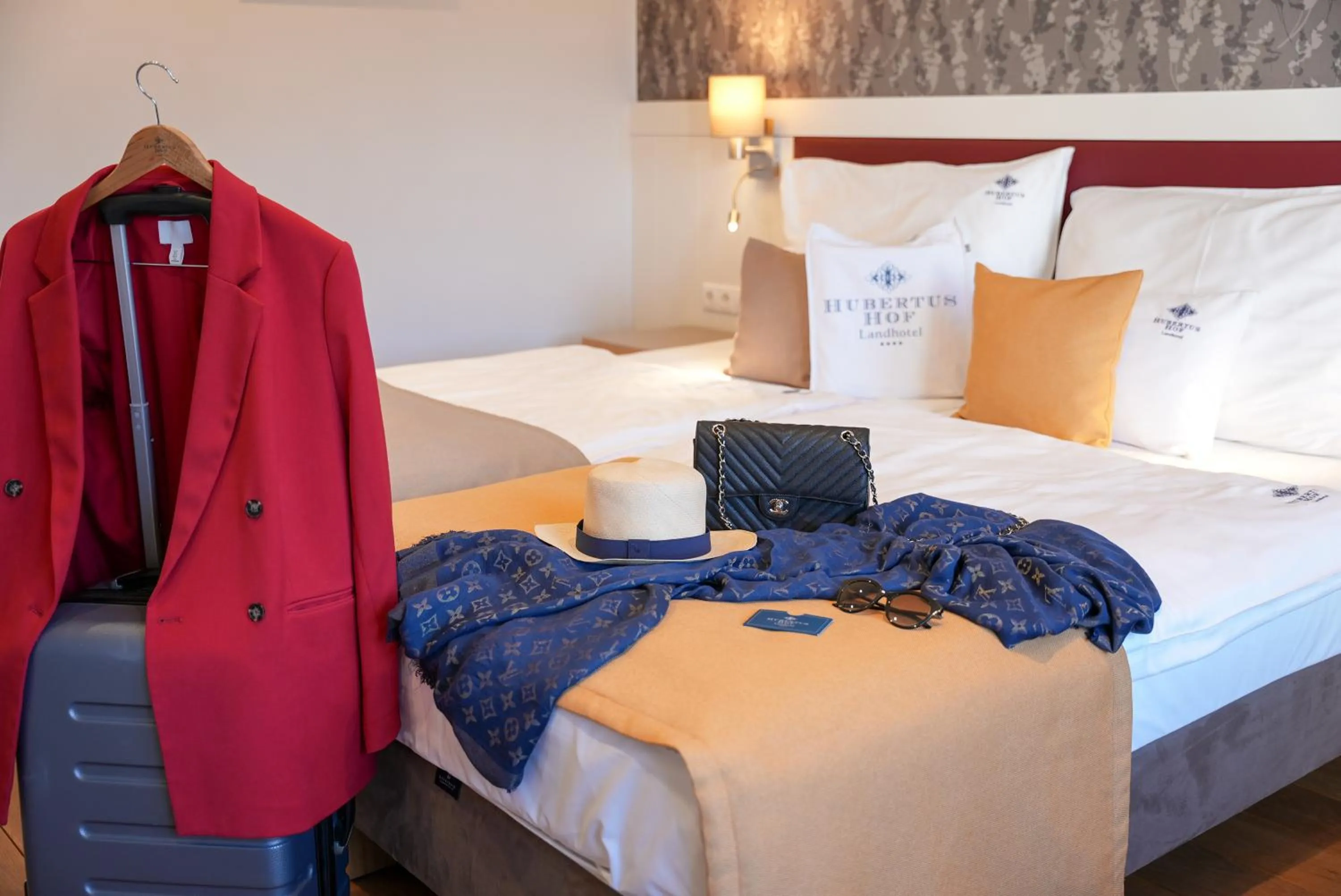 Bed in Hubertus Hof Landhotel