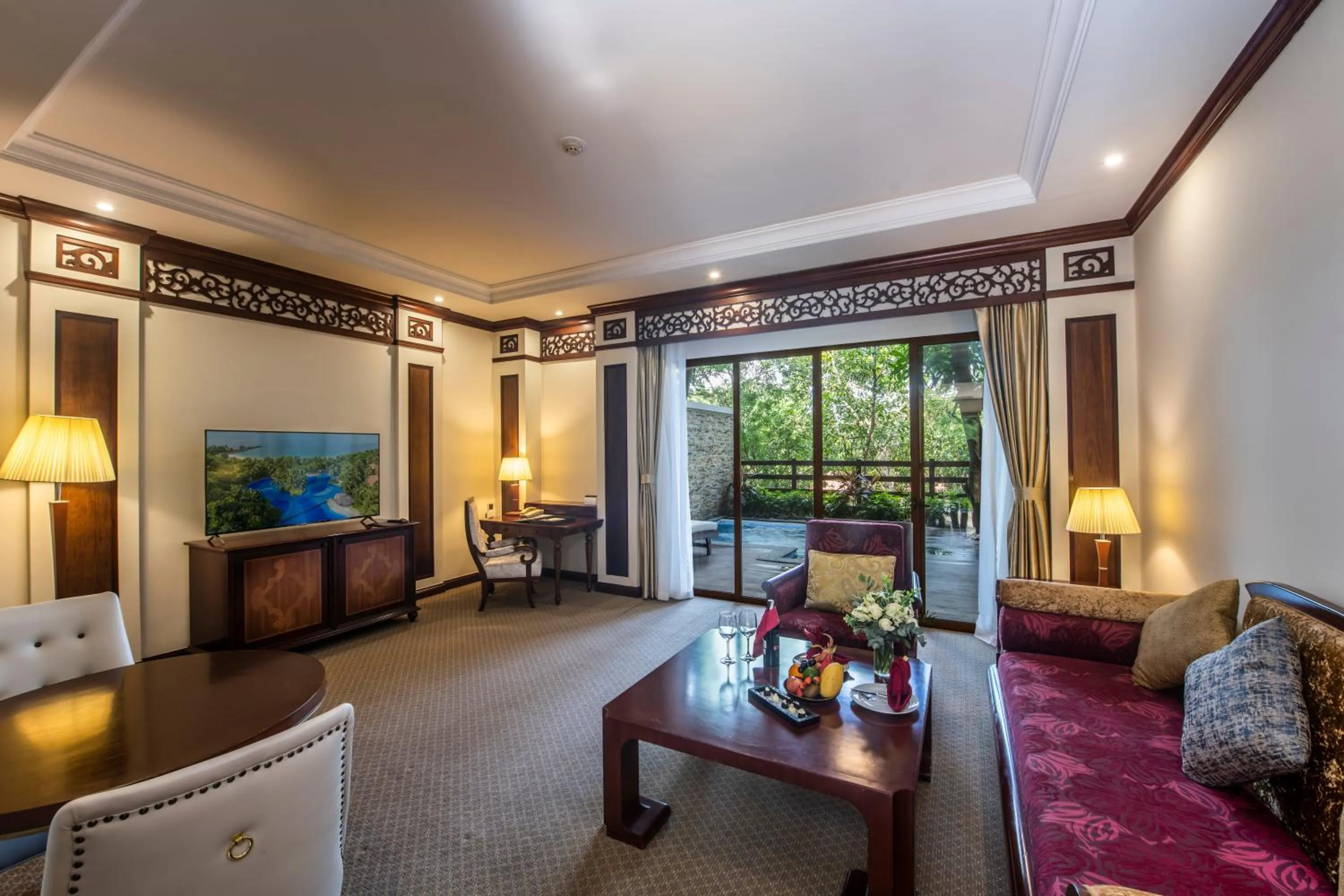 Living room in Vinpearl Luxury Nha Trang