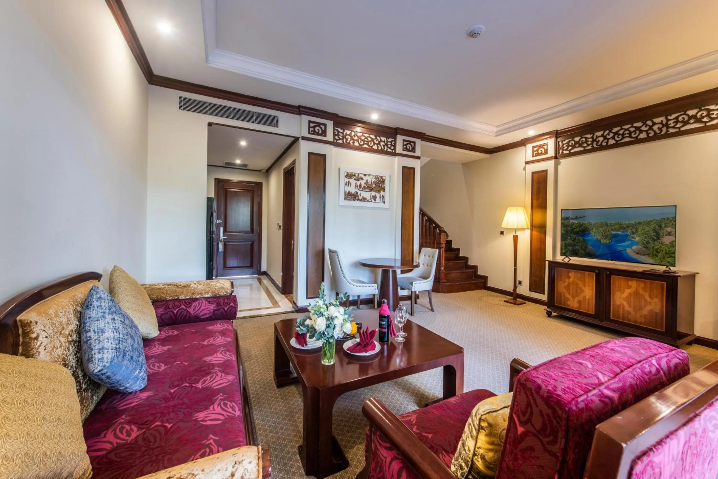Living room in Vinpearl Luxury Nha Trang