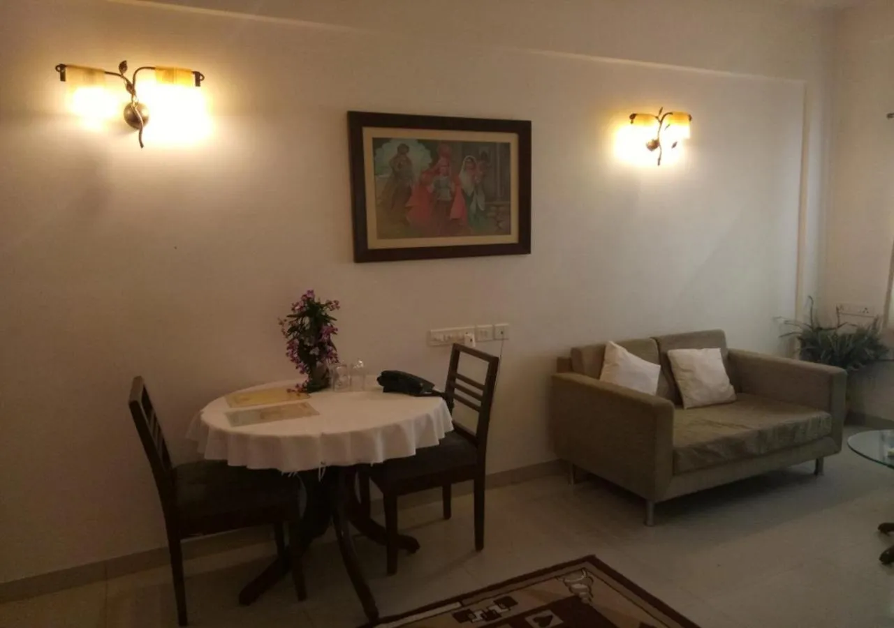 Seating area in Hotel Surbhi