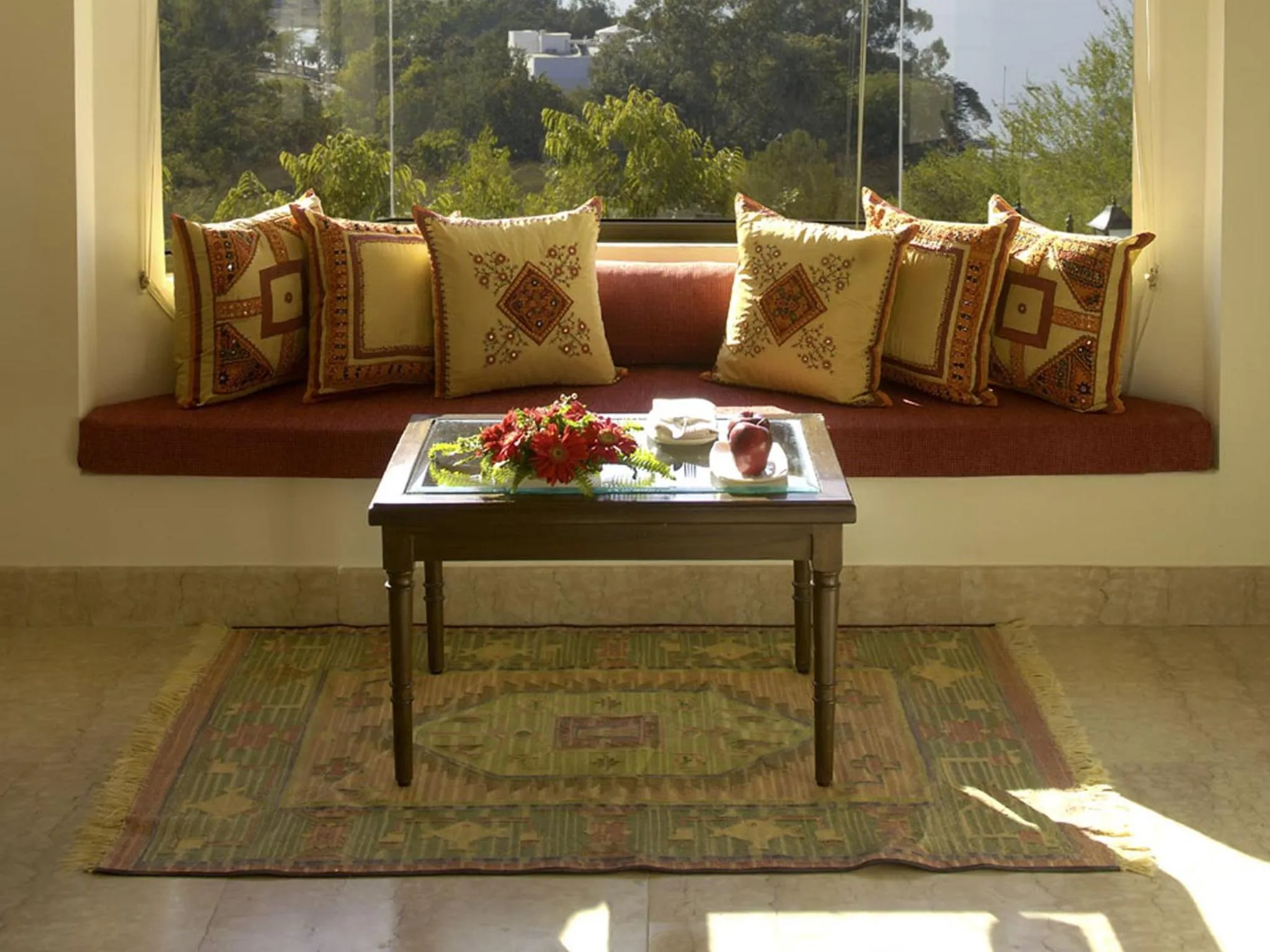 Seating area in The Lalit Laxmi Vilas Palace