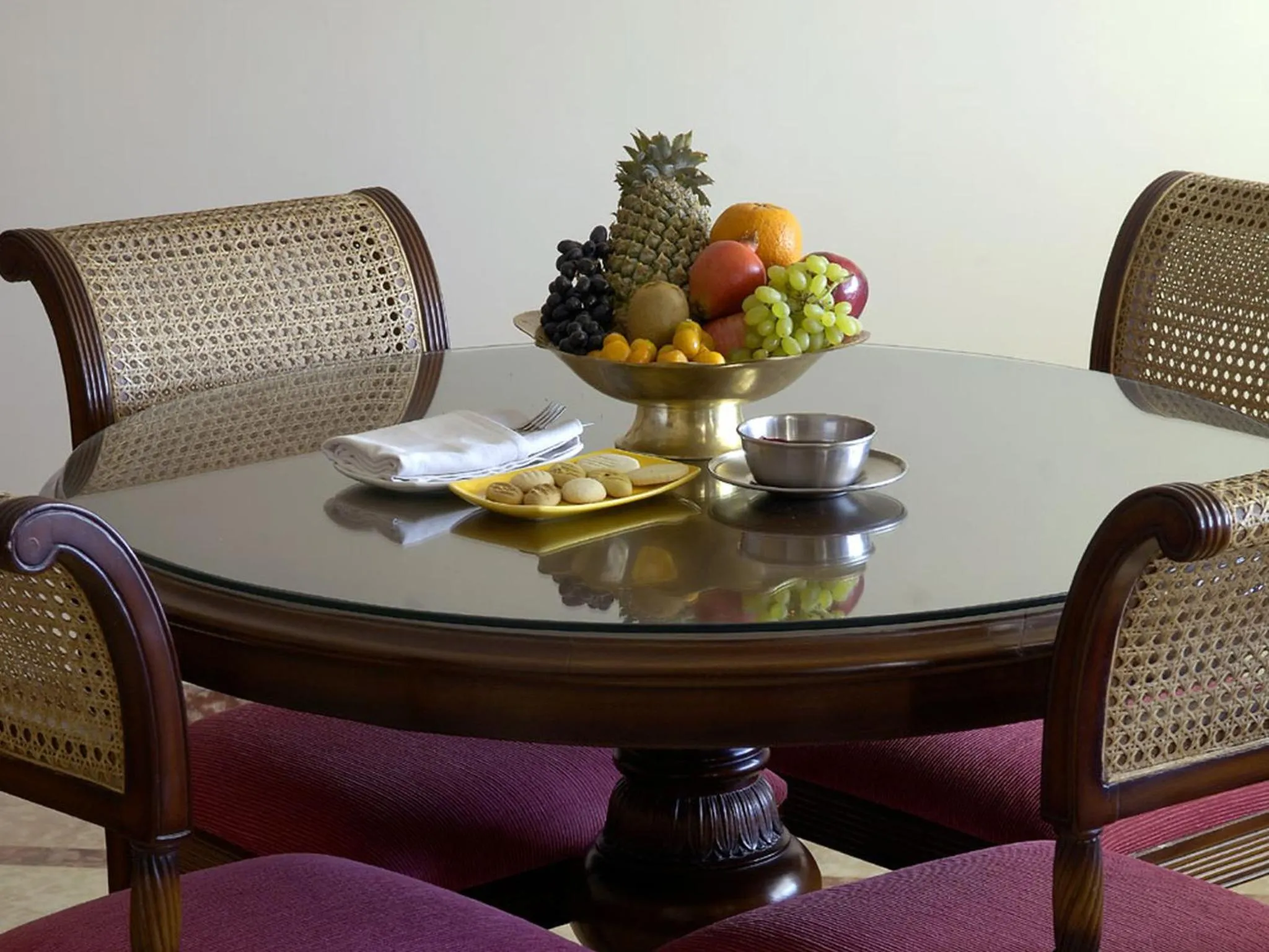 Dining area in The Lalit Laxmi Vilas Palace