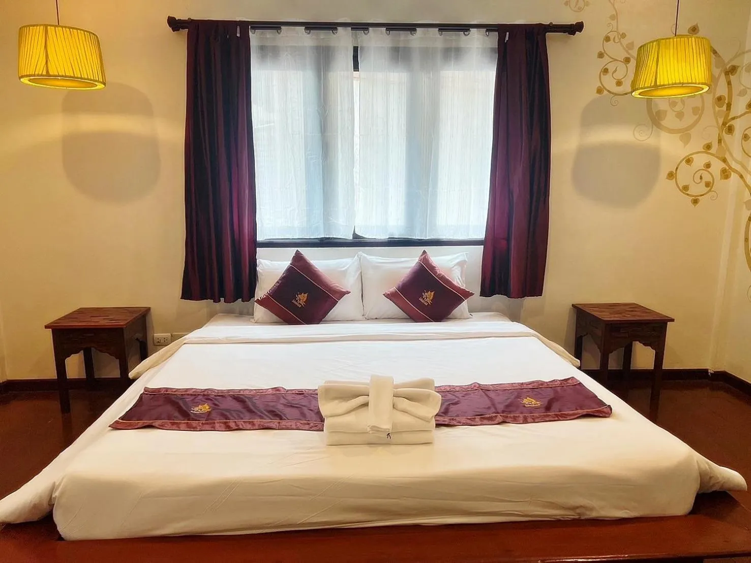 Bed in Thapae Boutique House